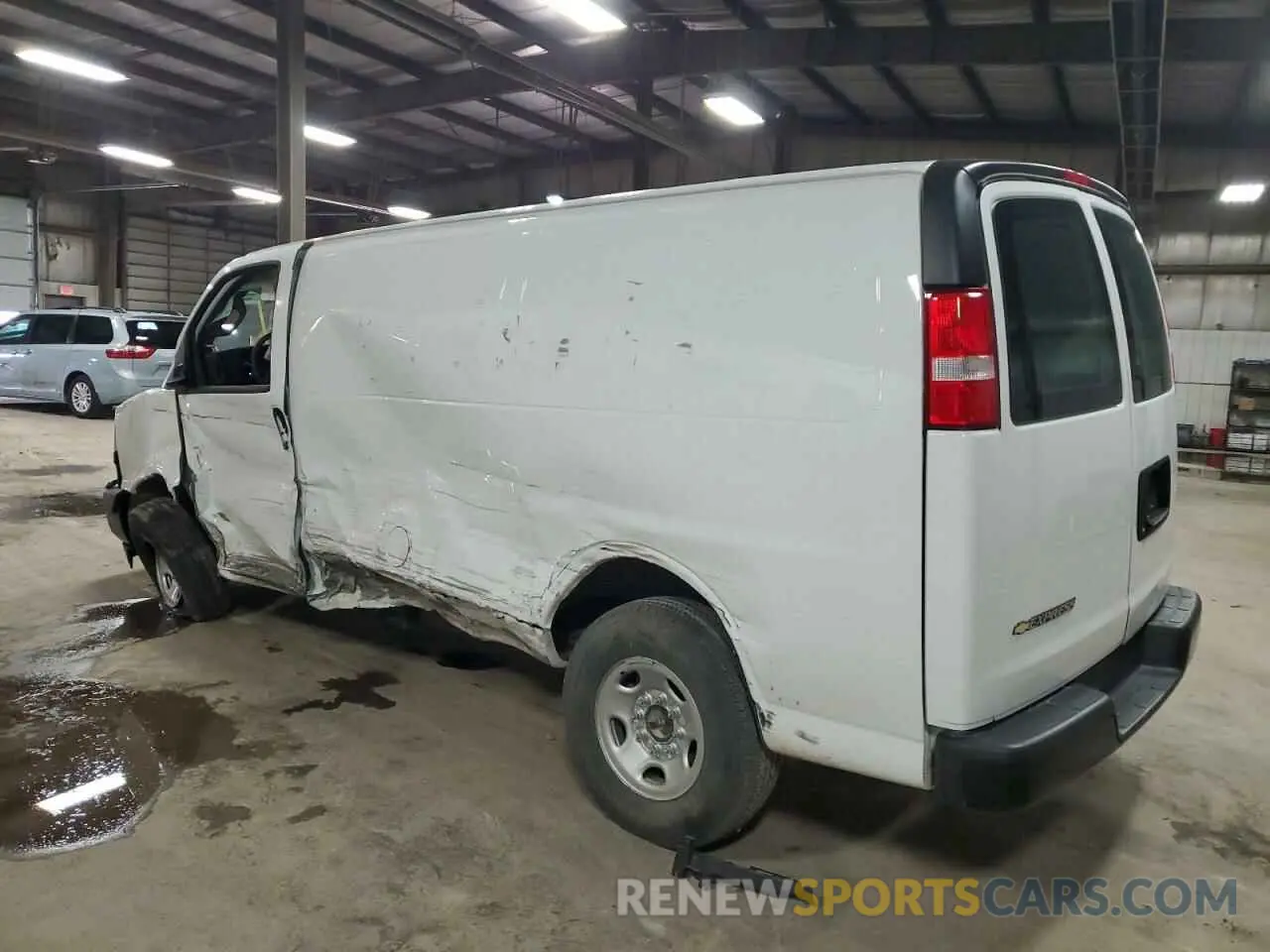 2 Photograph of a damaged car 1GCWGAFP1P1109667 CHEVROLET EXPRESS 2023