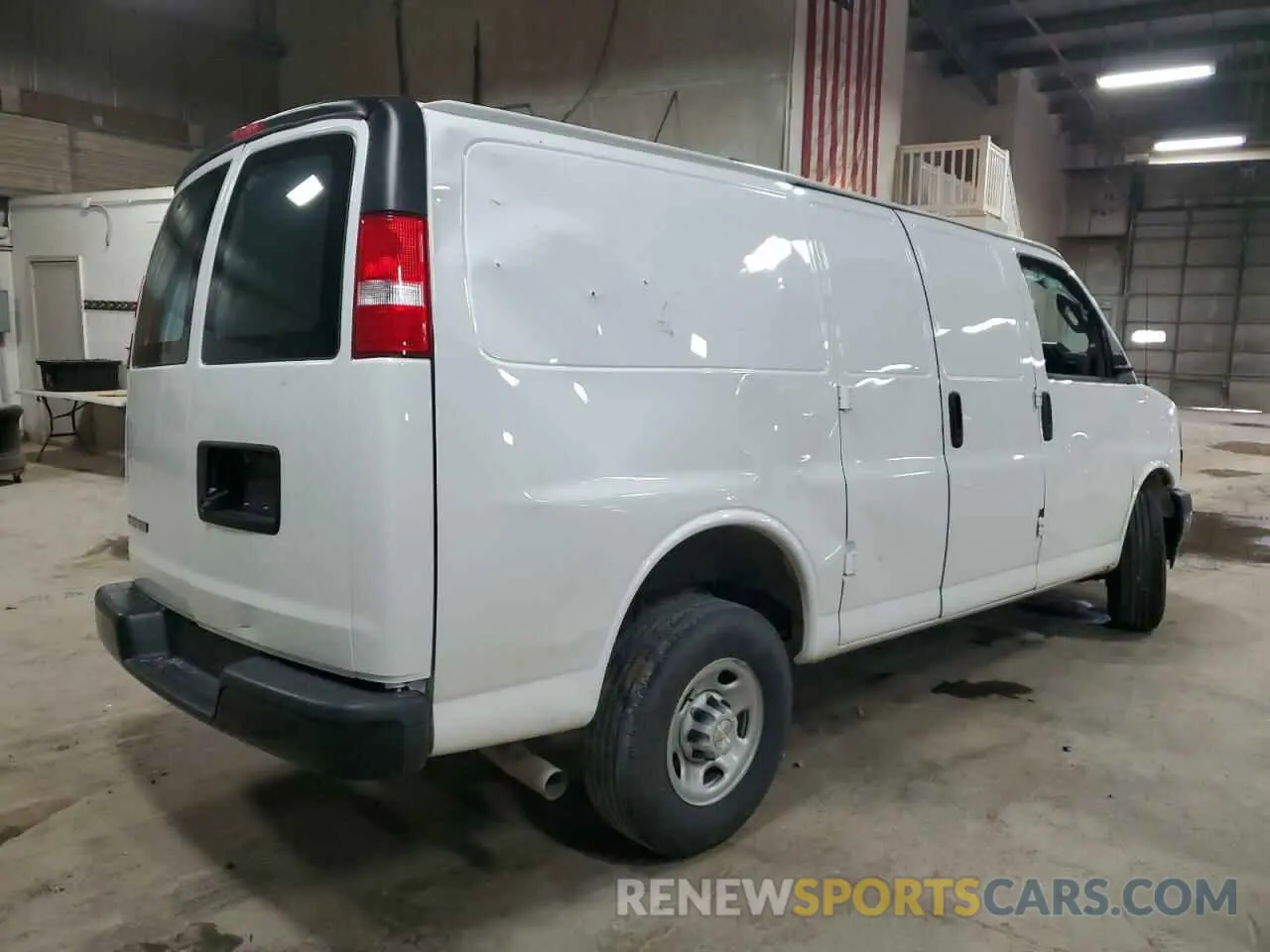 3 Photograph of a damaged car 1GCWGAFP1P1109667 CHEVROLET EXPRESS 2023