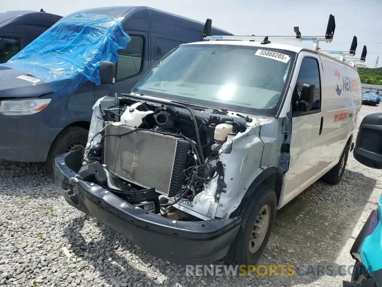 1 Photograph of a damaged car 1GCWGAFP9P1156011 CHEVROLET EXPRESS 2023