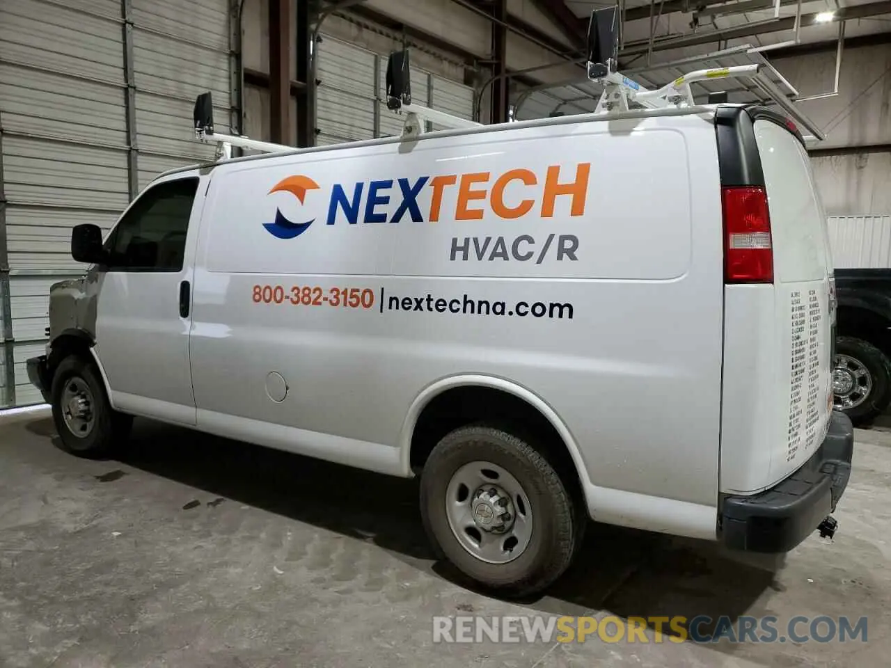 2 Photograph of a damaged car 1GCWGAFP9P1156011 CHEVROLET EXPRESS 2023