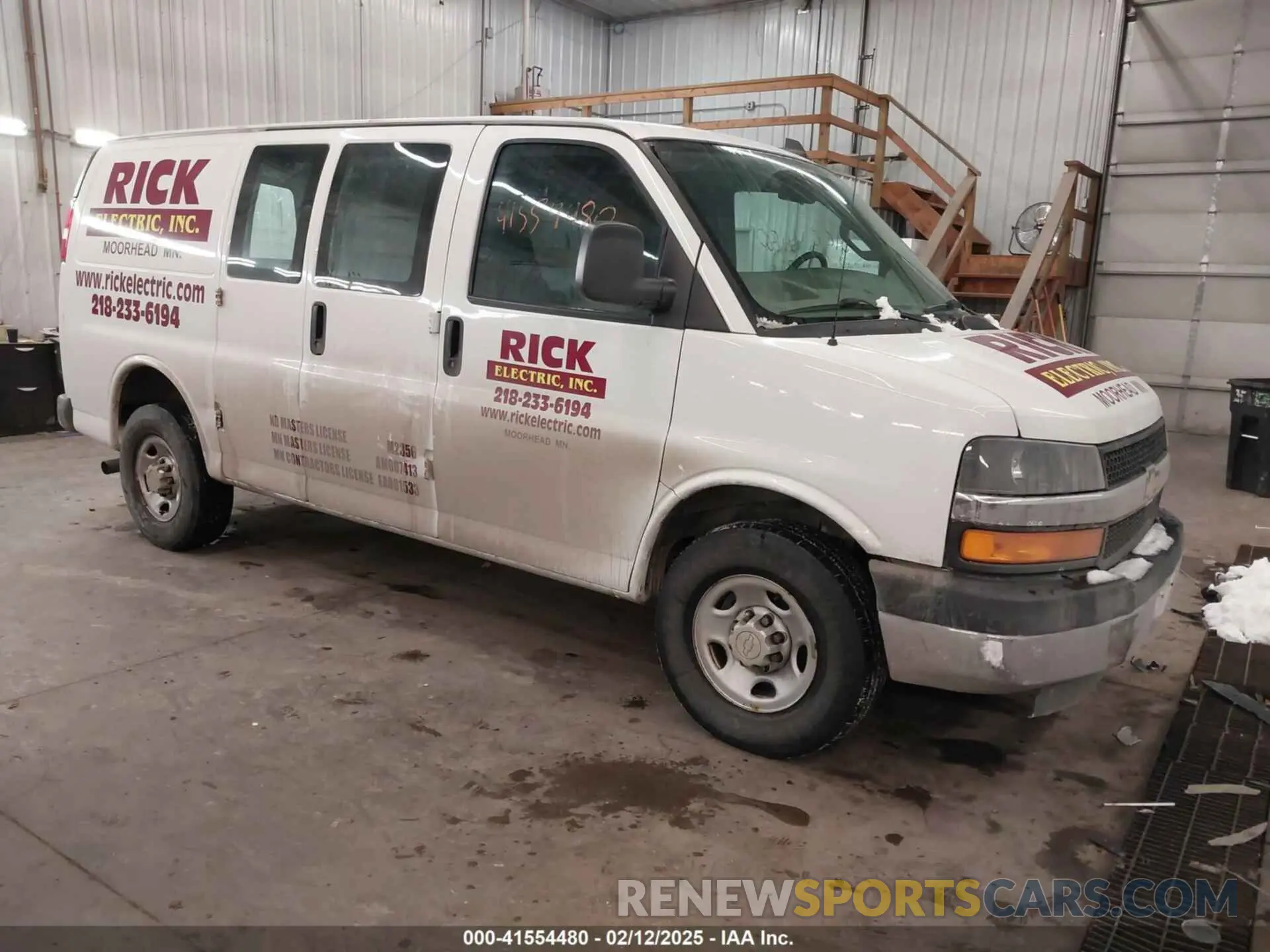 1 Photograph of a damaged car 1GCWGAFG5K1321545 CHEVROLET EXPRESS 2500 2019