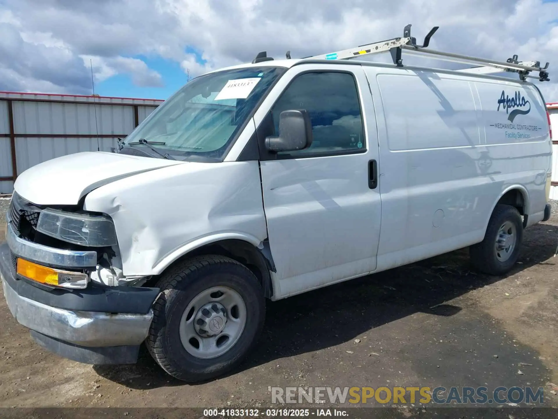 2 Photograph of a damaged car 1GCWGAFG5K1341990 CHEVROLET EXPRESS 2500 2019