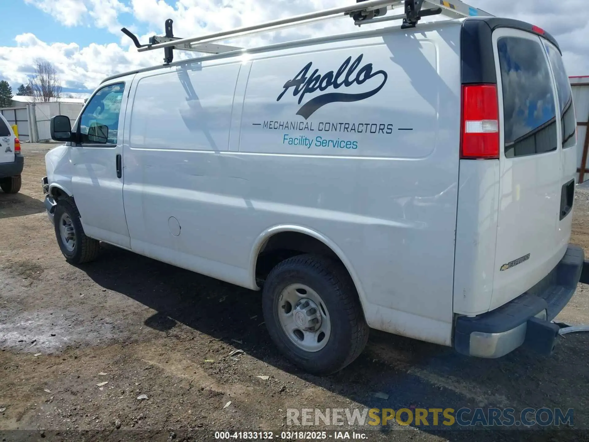 3 Photograph of a damaged car 1GCWGAFG5K1341990 CHEVROLET EXPRESS 2500 2019