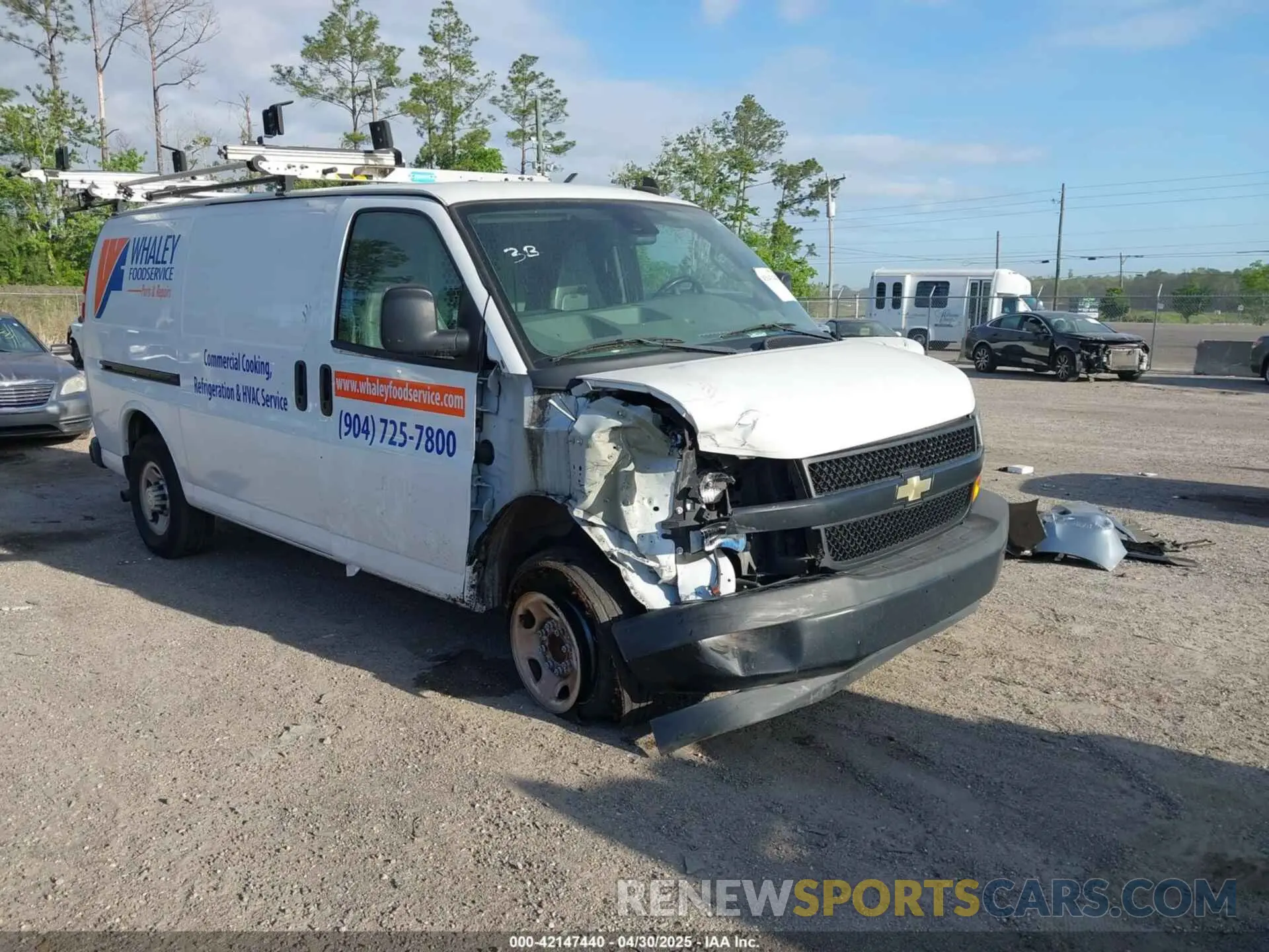 1 Photograph of a damaged car 1GCWGAFP4K1337686 CHEVROLET EXPRESS 2500 2019