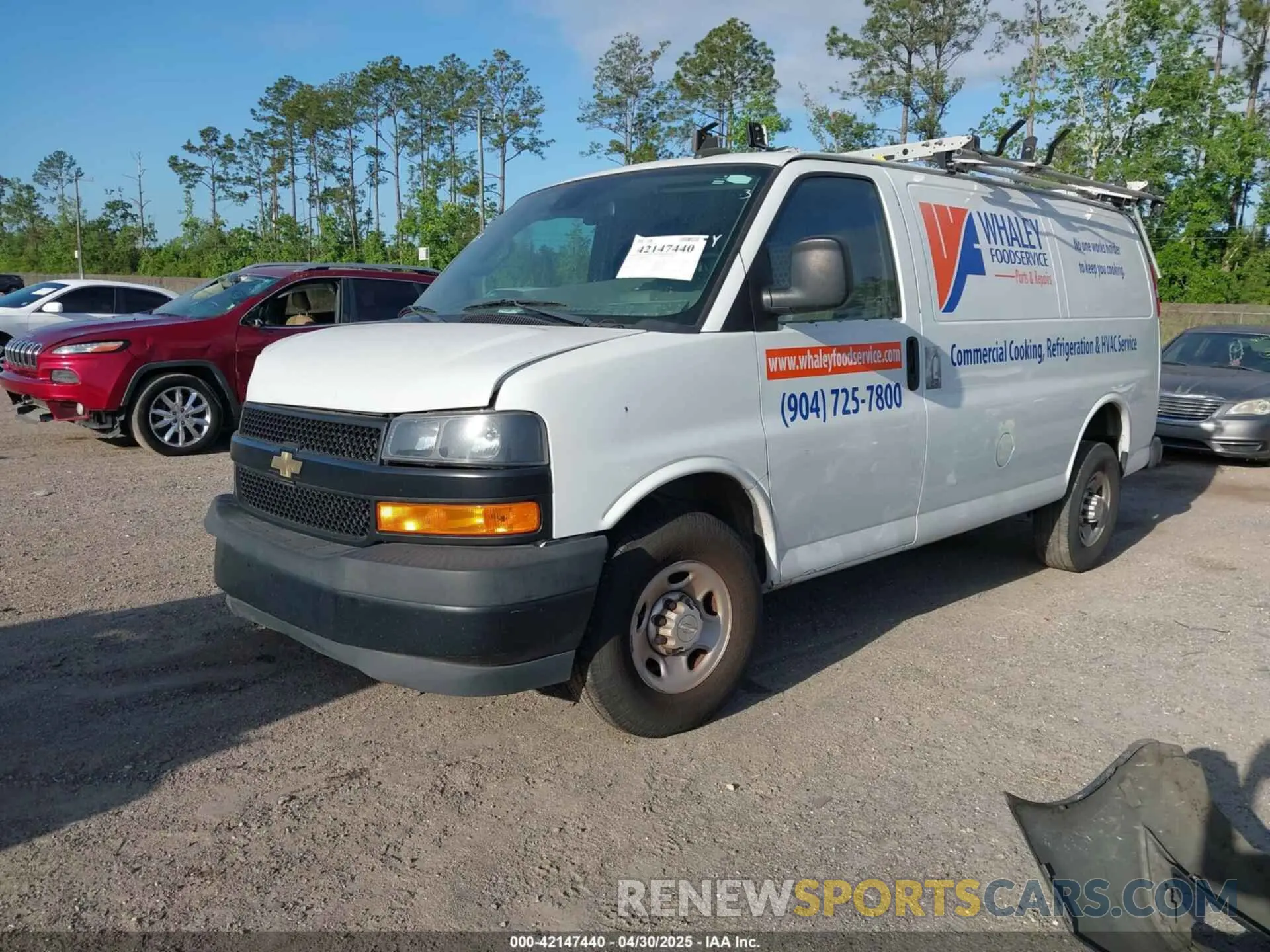 2 Photograph of a damaged car 1GCWGAFP4K1337686 CHEVROLET EXPRESS 2500 2019