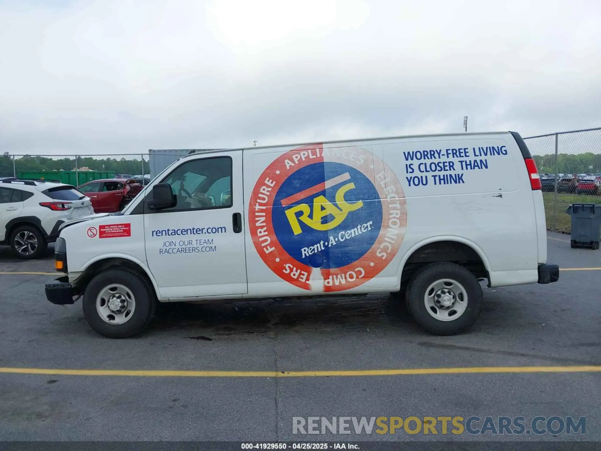 14 Photograph of a damaged car 1GCWGAFP7K1370861 CHEVROLET EXPRESS 2500 2019
