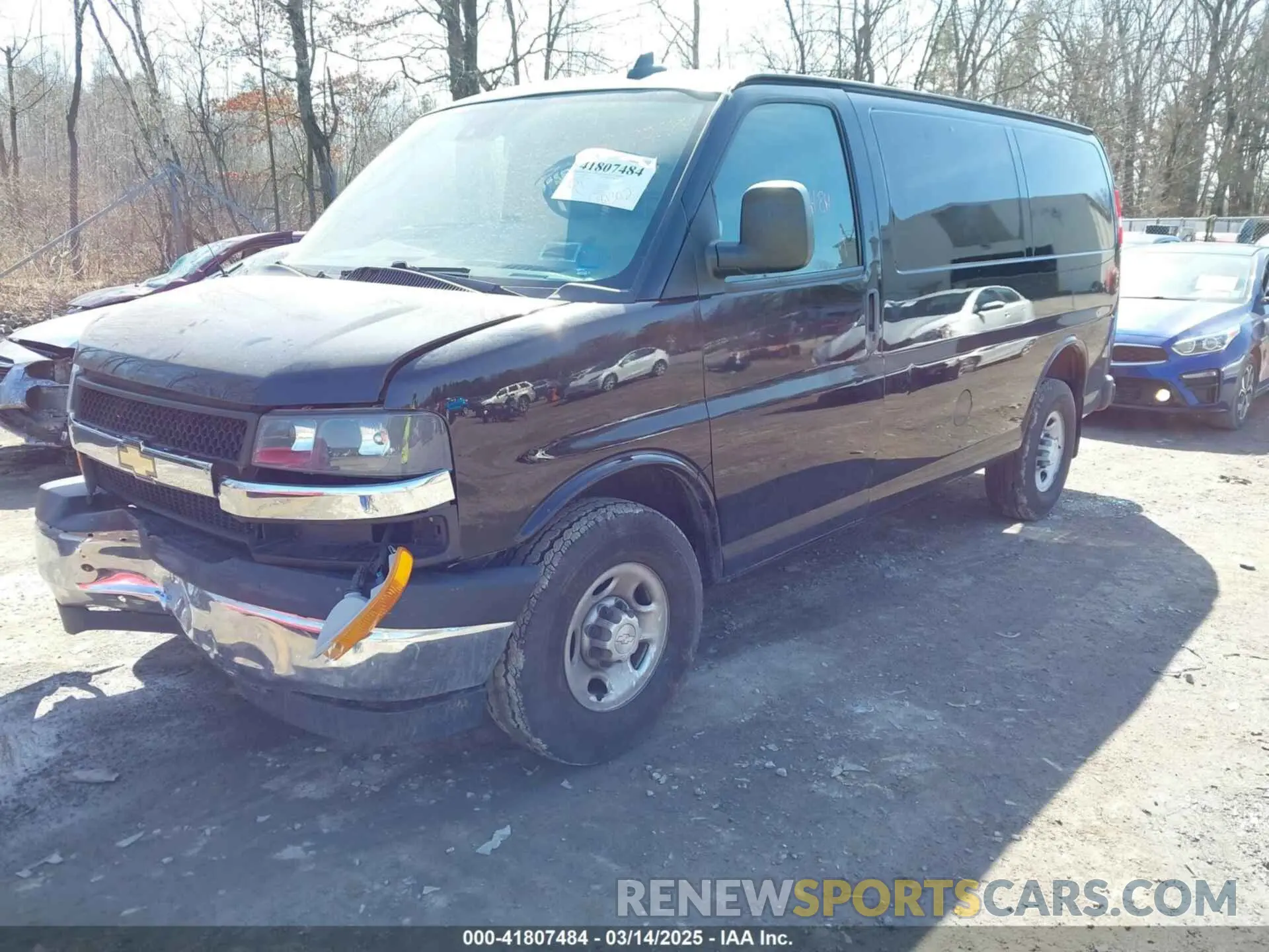 2 Photograph of a damaged car 1GCWGAFP9K1232092 CHEVROLET EXPRESS 2500 2019