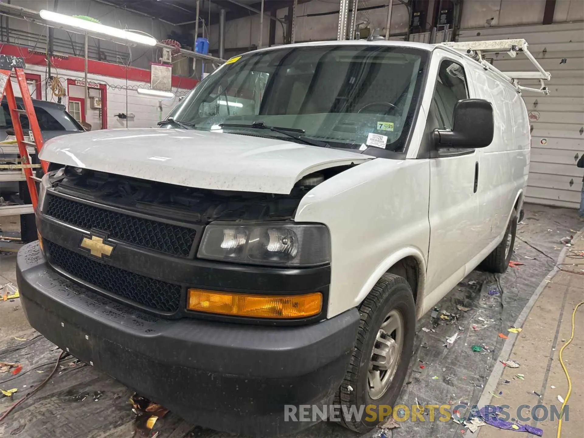 14 Photograph of a damaged car 1GCWGAFP9K1308765 CHEVROLET EXPRESS 2500 2019