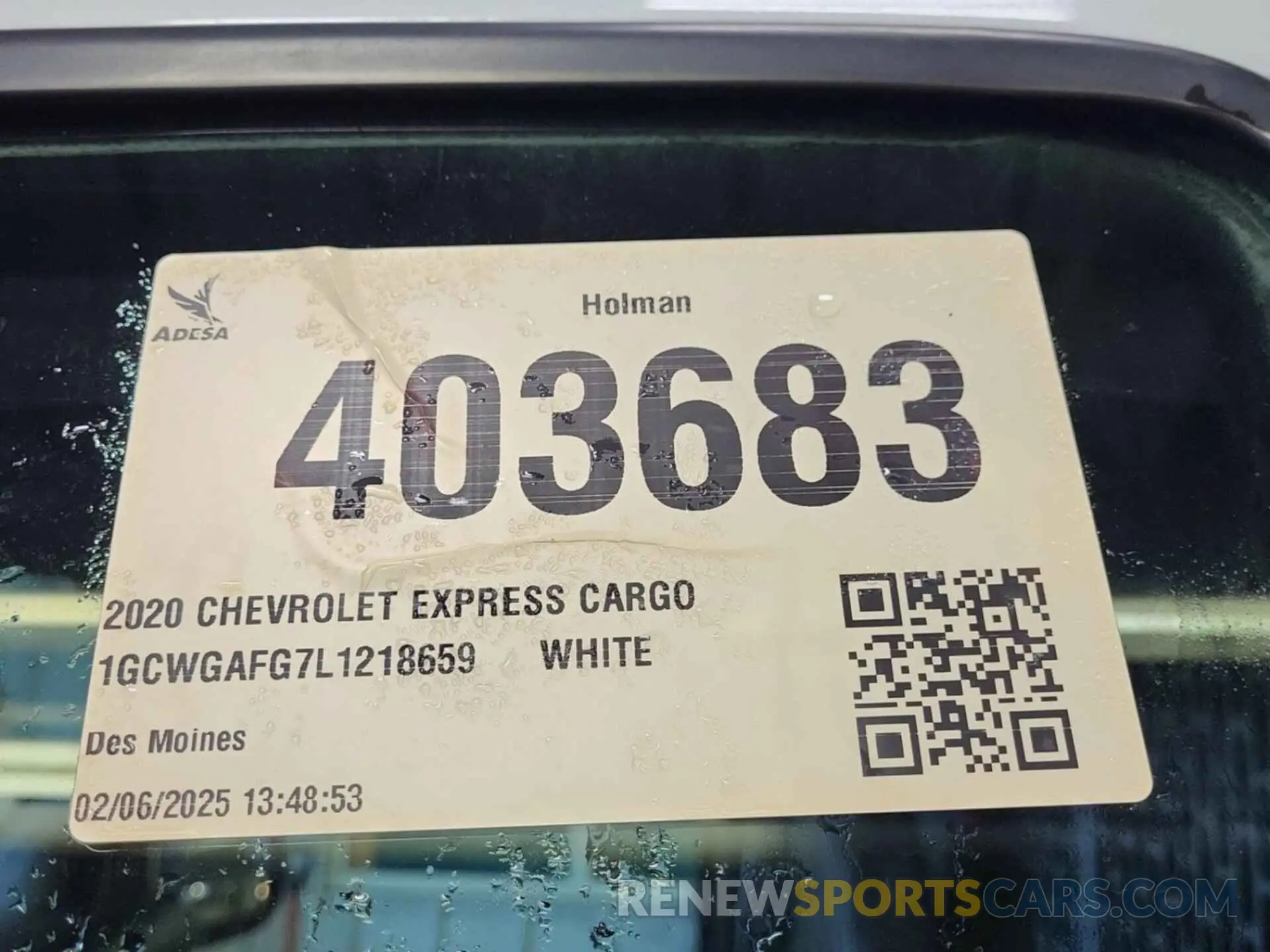 25 Фотография поврежденного автомобиля 1GCWGAFG7L1218659 CHEVROLET EXPRESS CARGO 2020