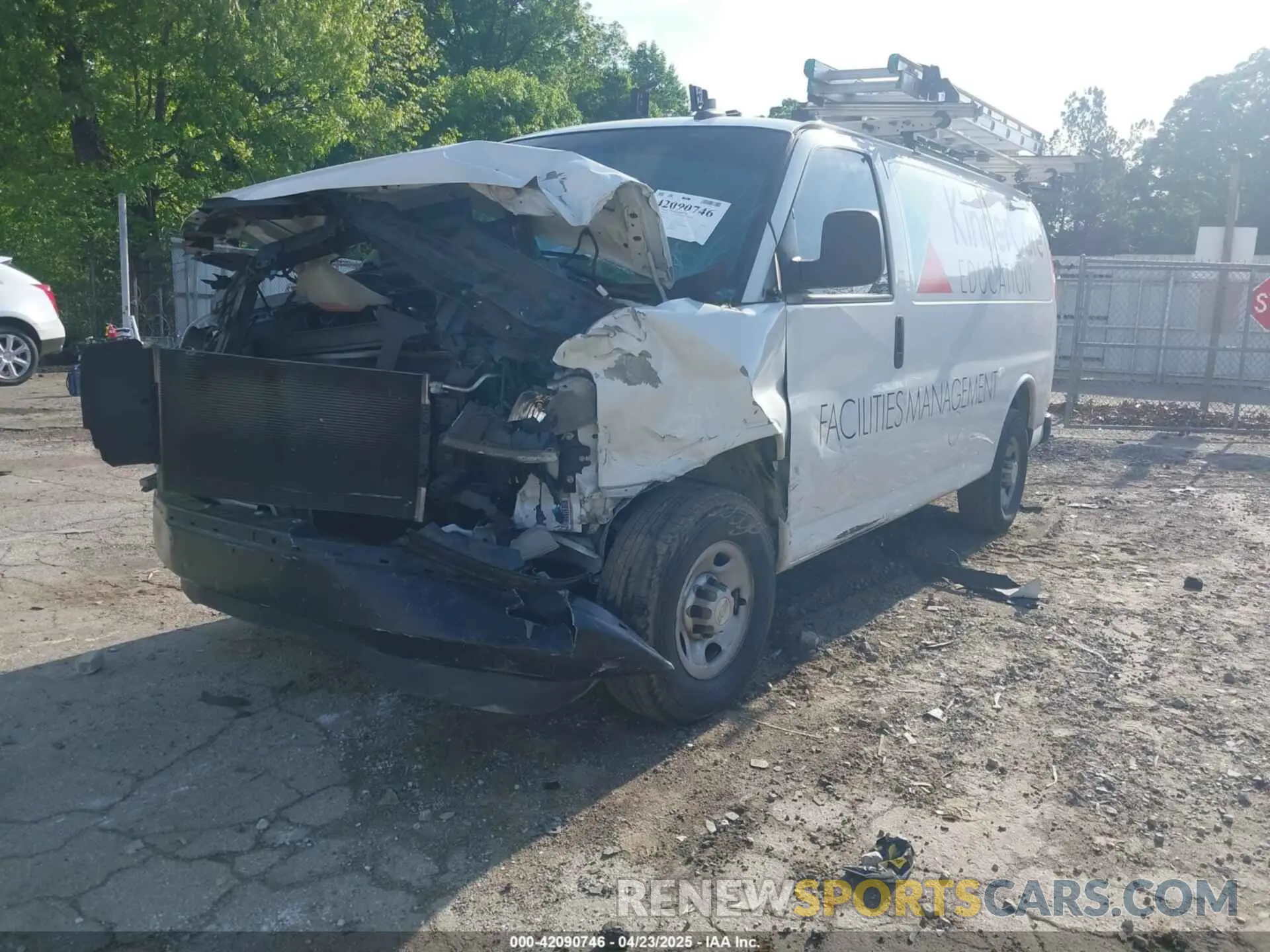2 Photograph of a damaged car 1GCWGAFP0L1261725 CHEVROLET EXPRESS CARGO 2020