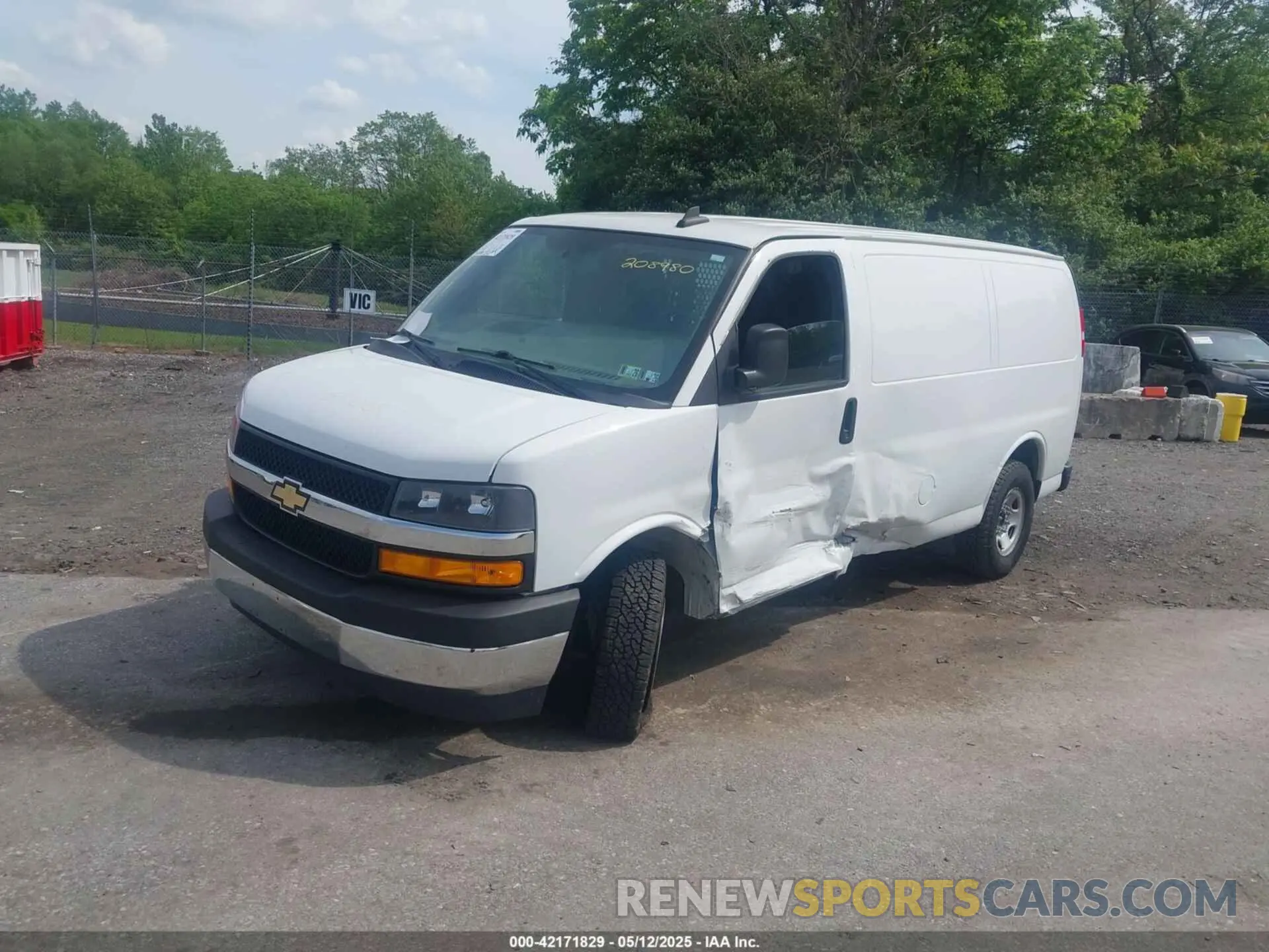 2 Photograph of a damaged car 1GCWGAF72M1208980 CHEVROLET EXPRESS CARGO 2021