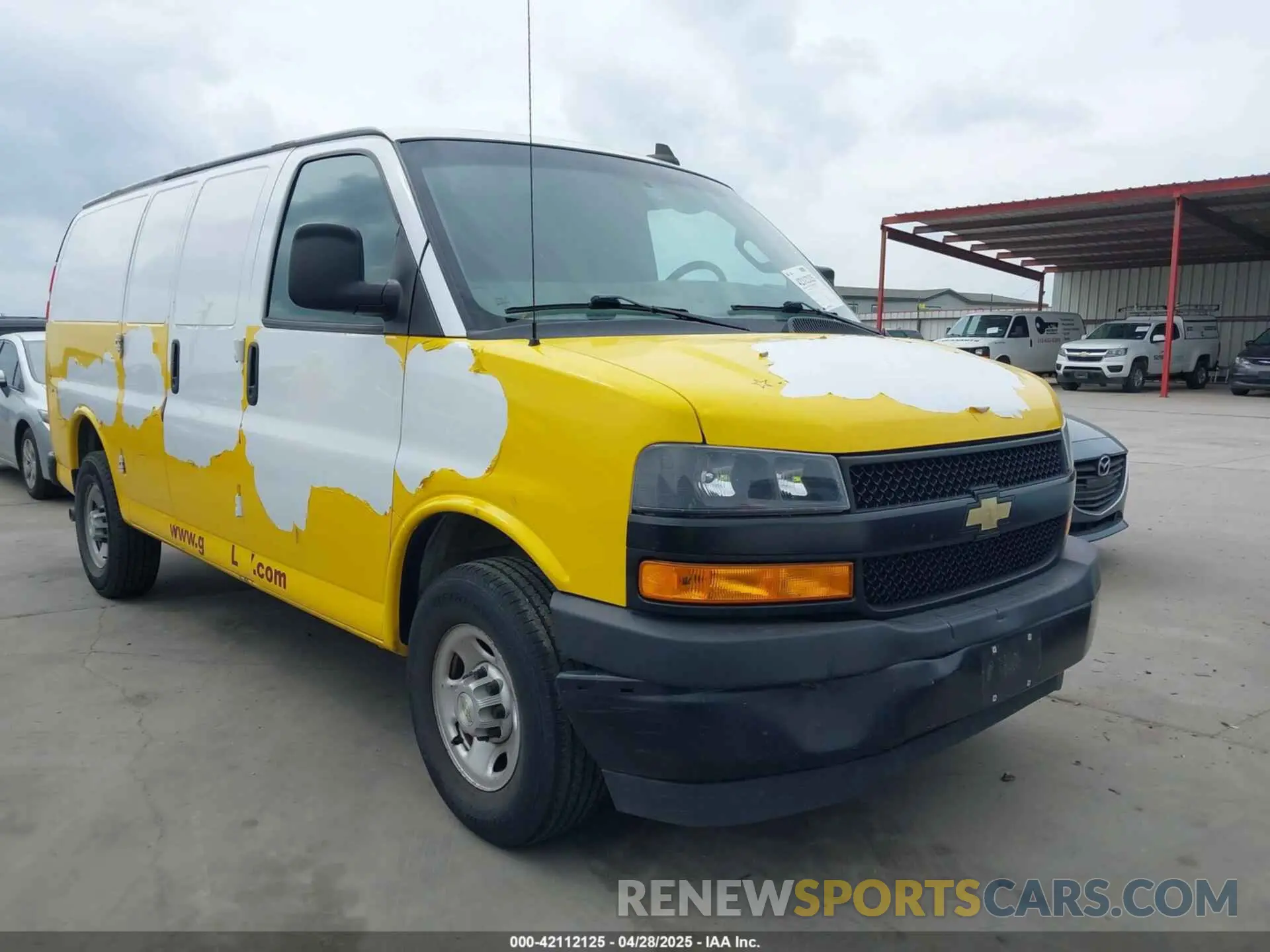 1 Photograph of a damaged car 1GCWGAFP1M1234342 CHEVROLET EXPRESS CARGO 2021