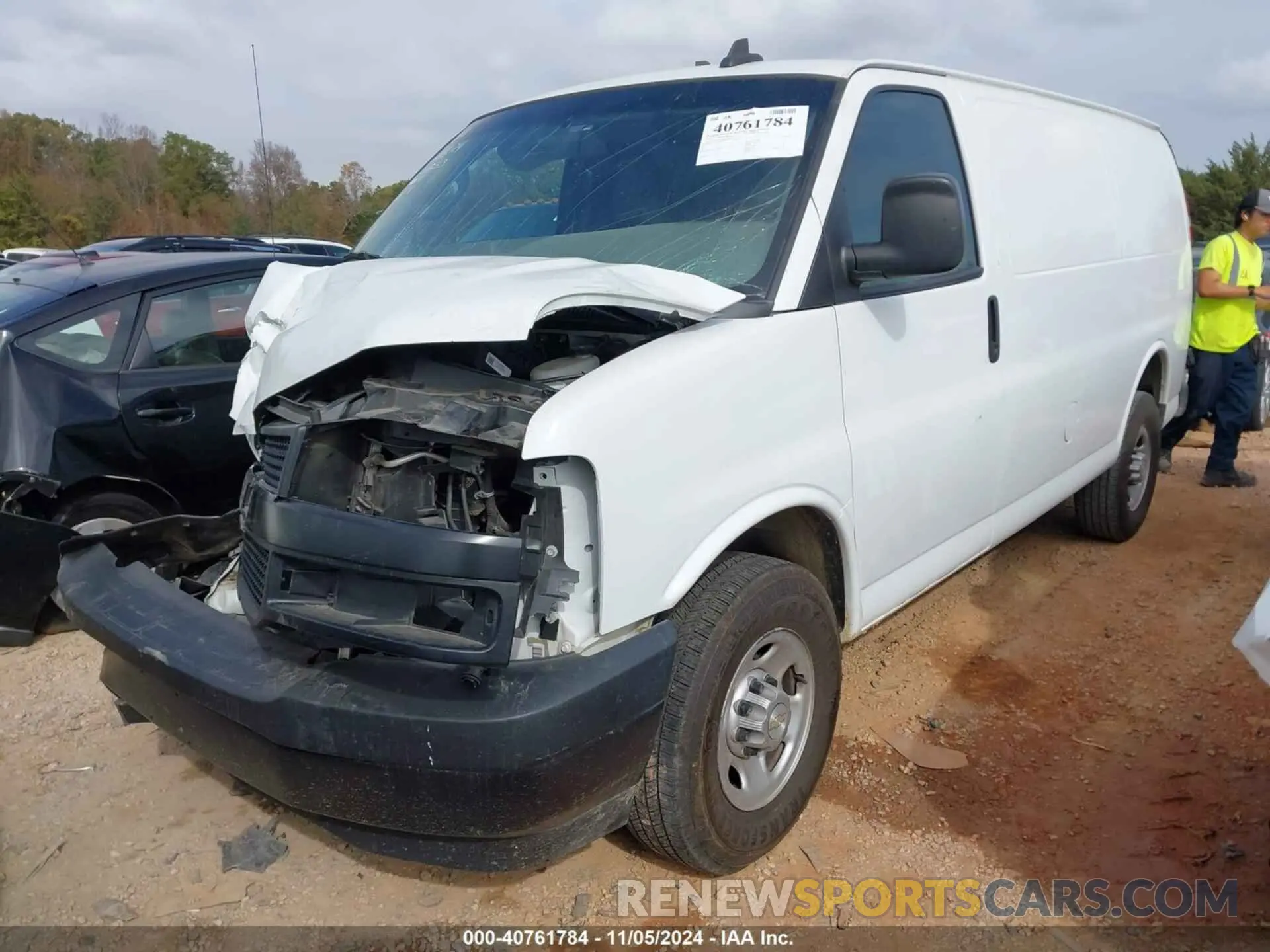 2 Photograph of a damaged car 1GCWGAFP4M1256853 CHEVROLET EXPRESS CARGO 2021