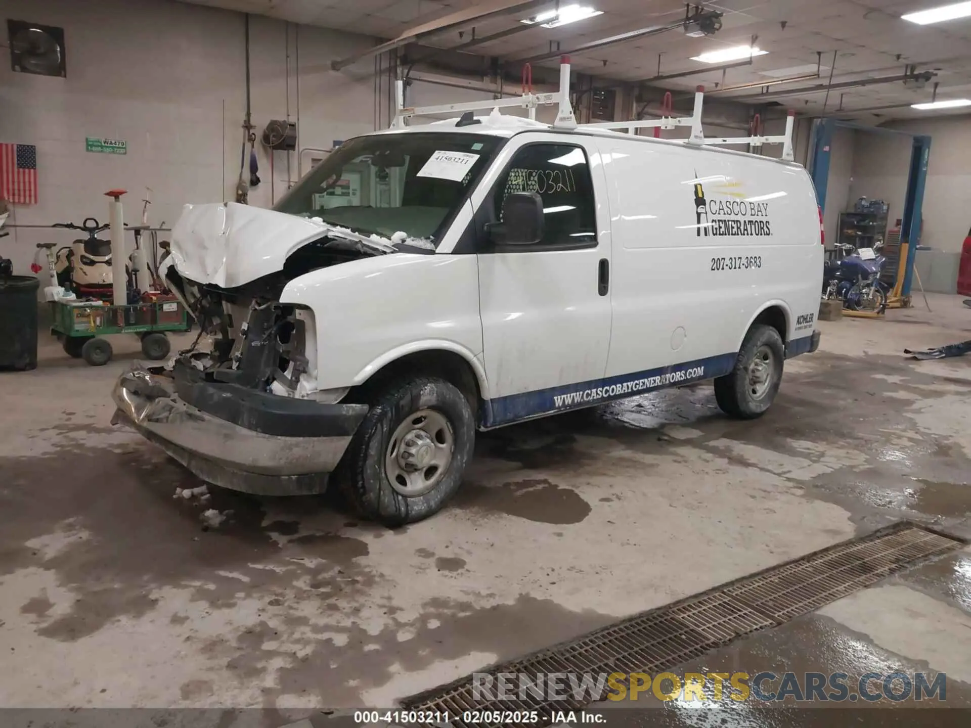 2 Photograph of a damaged car 1GCWGAFP9M1303035 CHEVROLET EXPRESS CARGO 2021