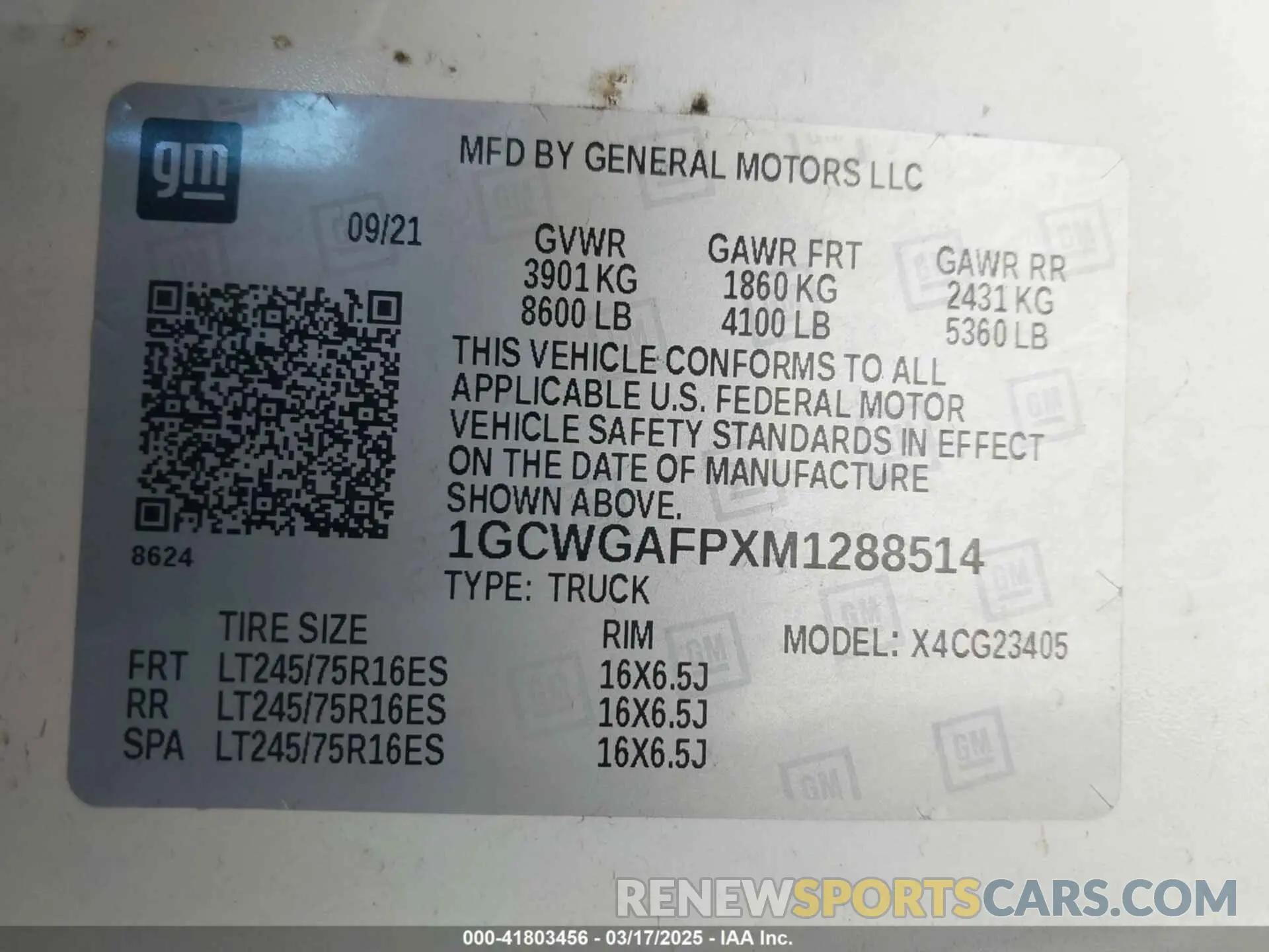 9 Photograph of a damaged car 1GCWGAFPXM1288514 CHEVROLET EXPRESS CARGO 2021