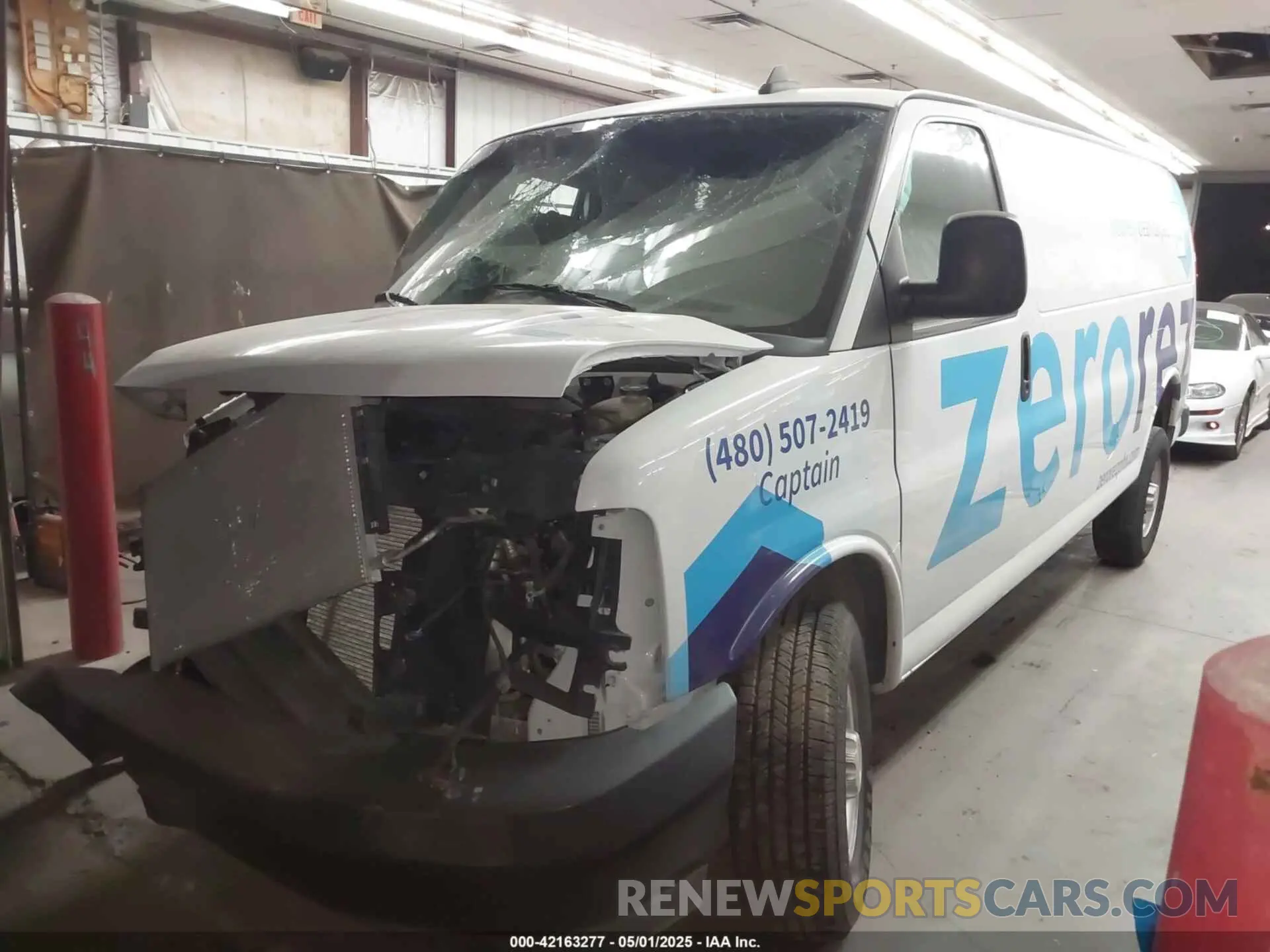 2 Photograph of a damaged car 1GCWGBF77M1144909 CHEVROLET EXPRESS CARGO 2021