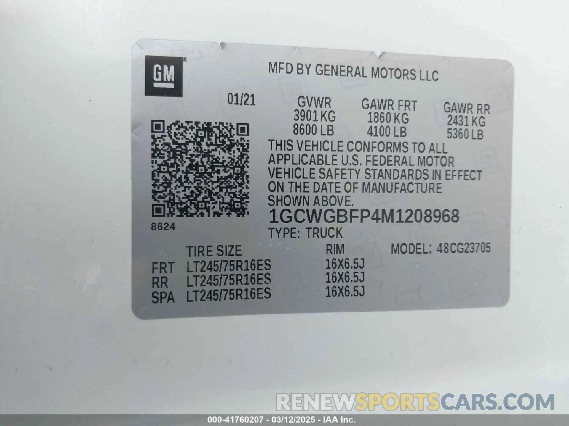 9 Фотография поврежденного автомобиля 1GCWGBFP4M1208968 CHEVROLET EXPRESS CARGO 2021