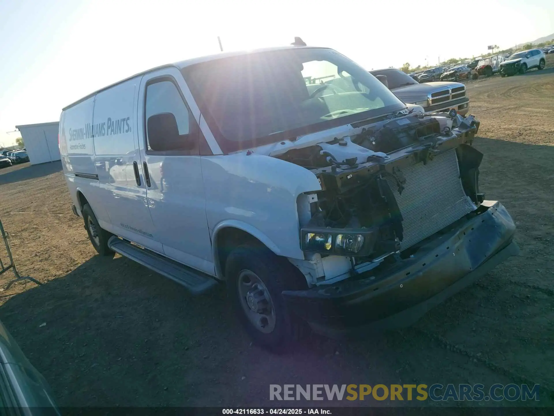 1 Photograph of a damaged car 1GCWGBFP3P1234319 CHEVROLET EXPRESS CARGO 2023