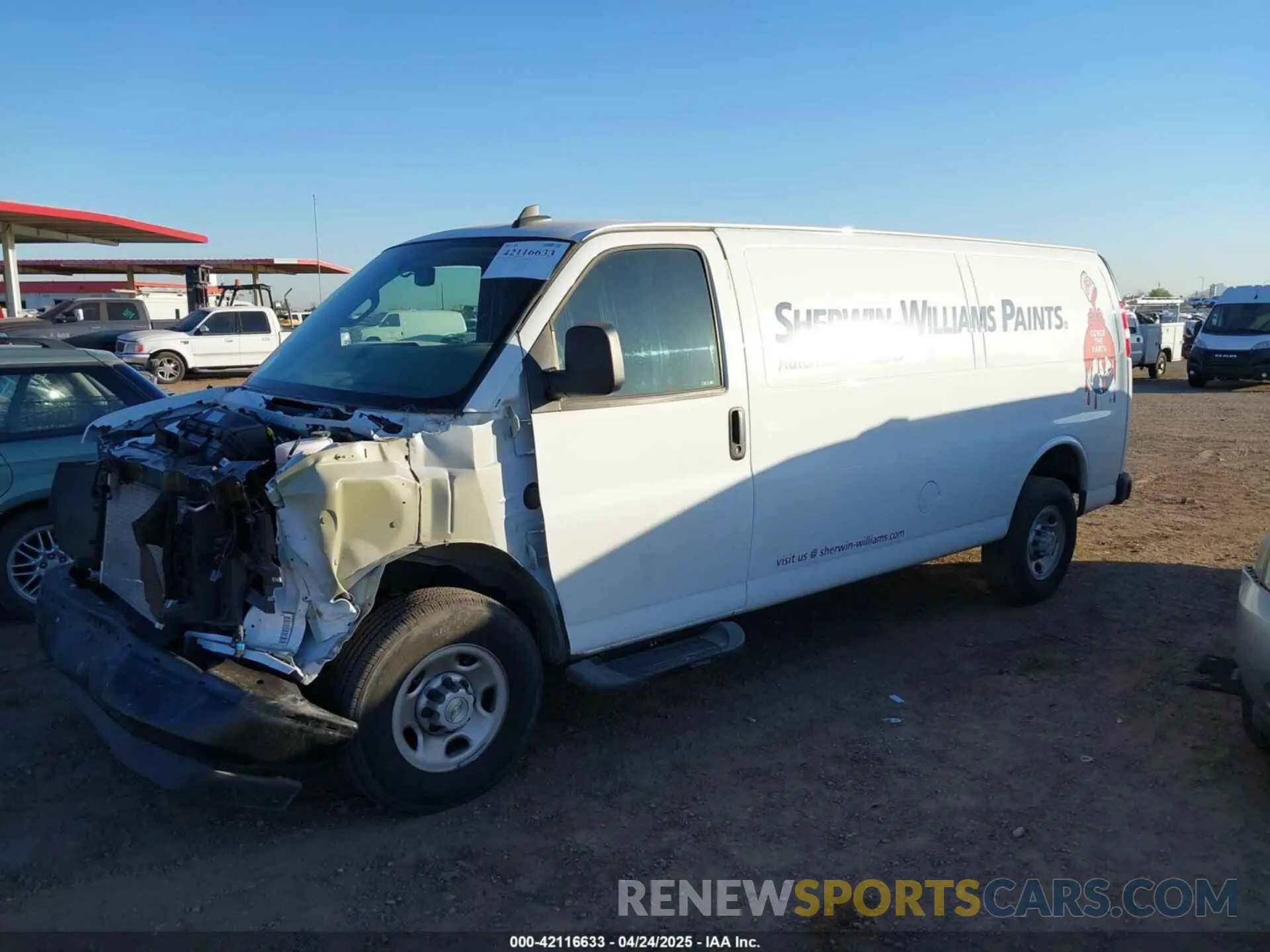 2 Photograph of a damaged car 1GCWGBFP3P1234319 CHEVROLET EXPRESS CARGO 2023