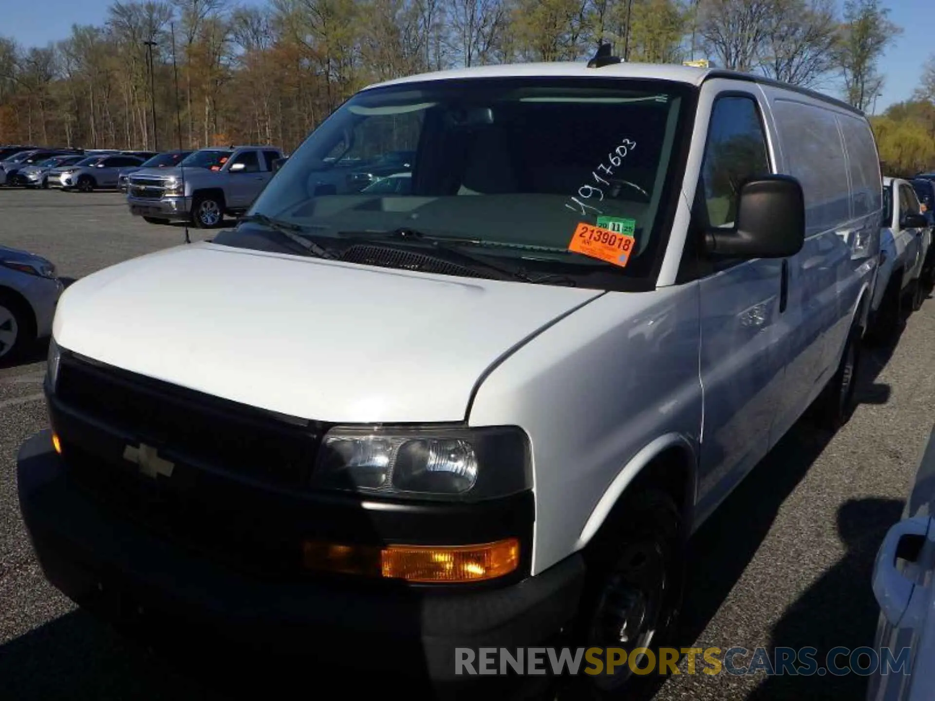 1 Photograph of a damaged car 1GCWGAFG9K1326862 CHEVROLET EXPRESS G2500 2019