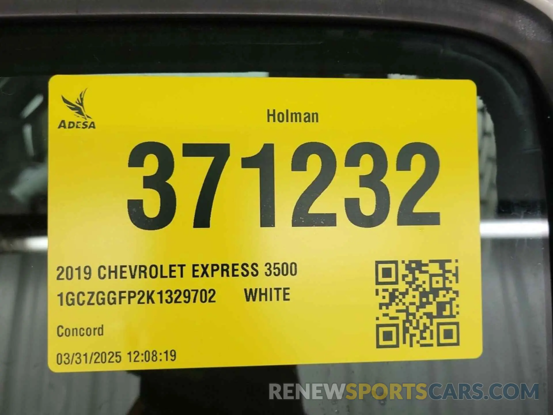 54 Photograph of a damaged car 1GCZGGFP2K1329702 CHEVROLET EXPRESS G3500 2019