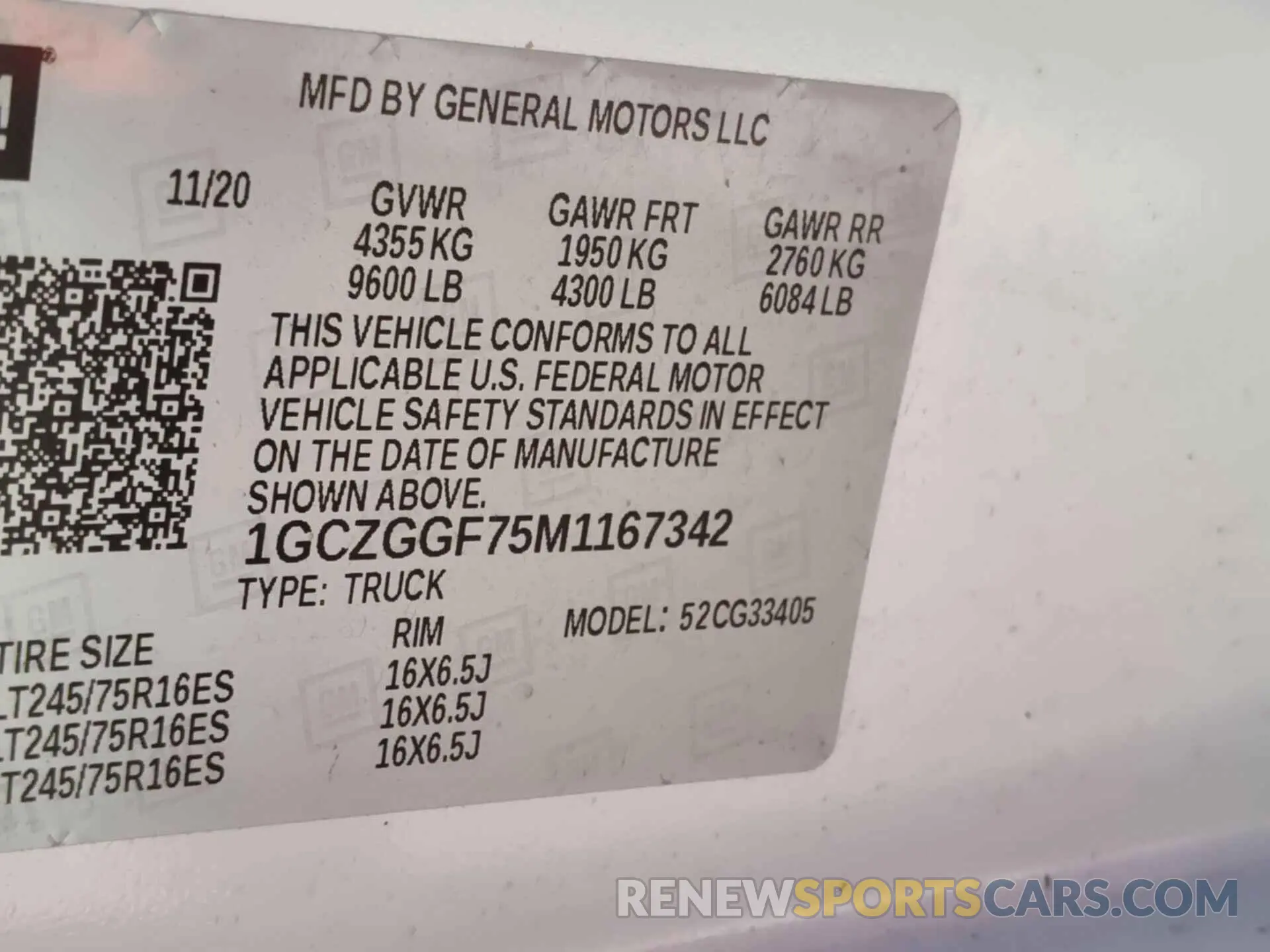 19 Photograph of a damaged car 1GCZGGF75M1167342 CHEVROLET EXPRESS G3500 2021
