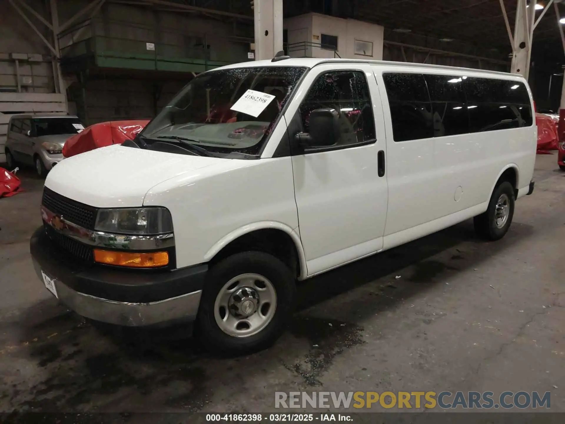 2 Photograph of a damaged car 1GAZGPFG7L1182805 CHEVROLET EXPRESS PASSENGER 2020