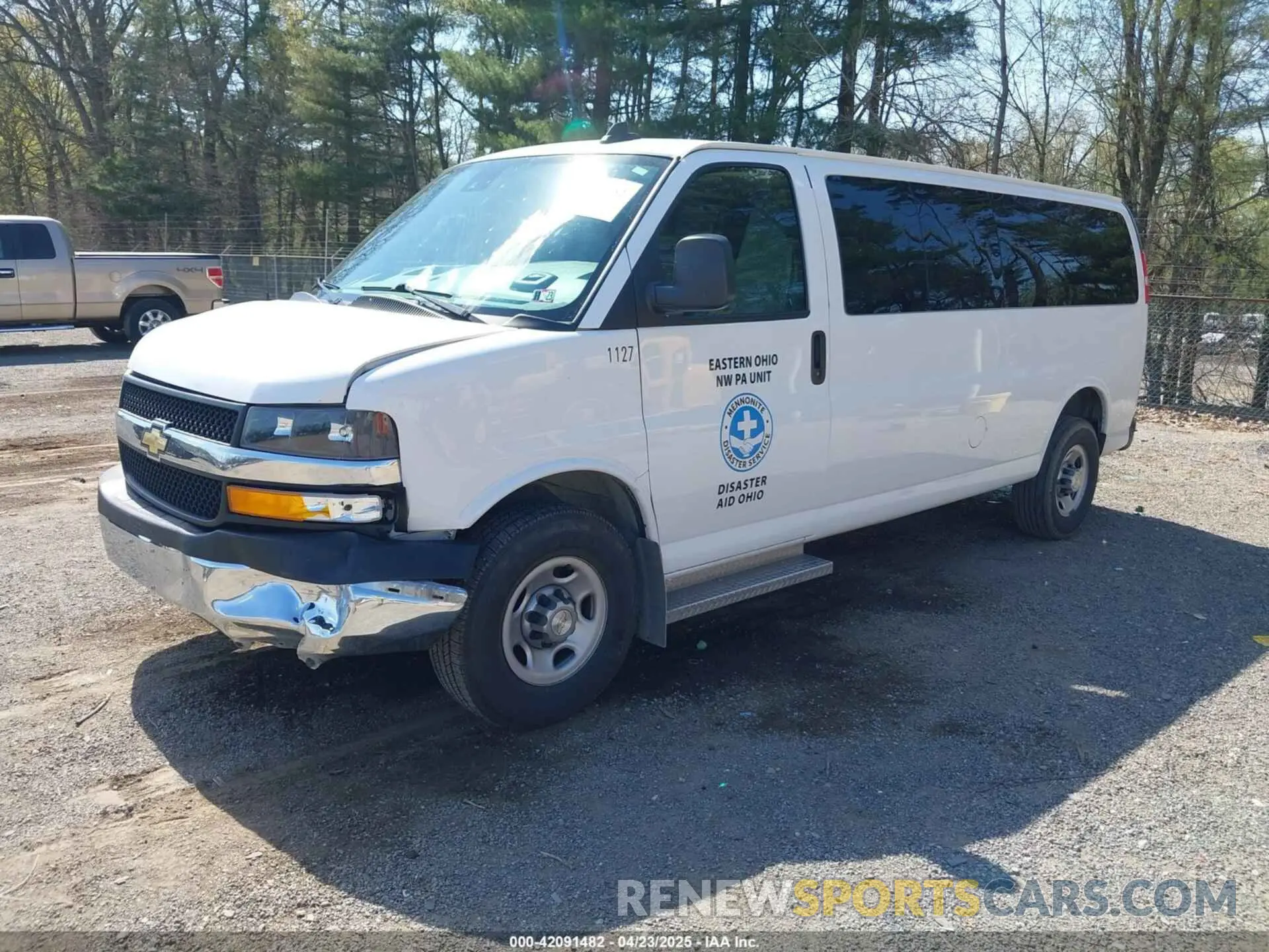 2 Photograph of a damaged car 1GAZGPF79M1309779 CHEVROLET EXPRESS PASSENGER 2021