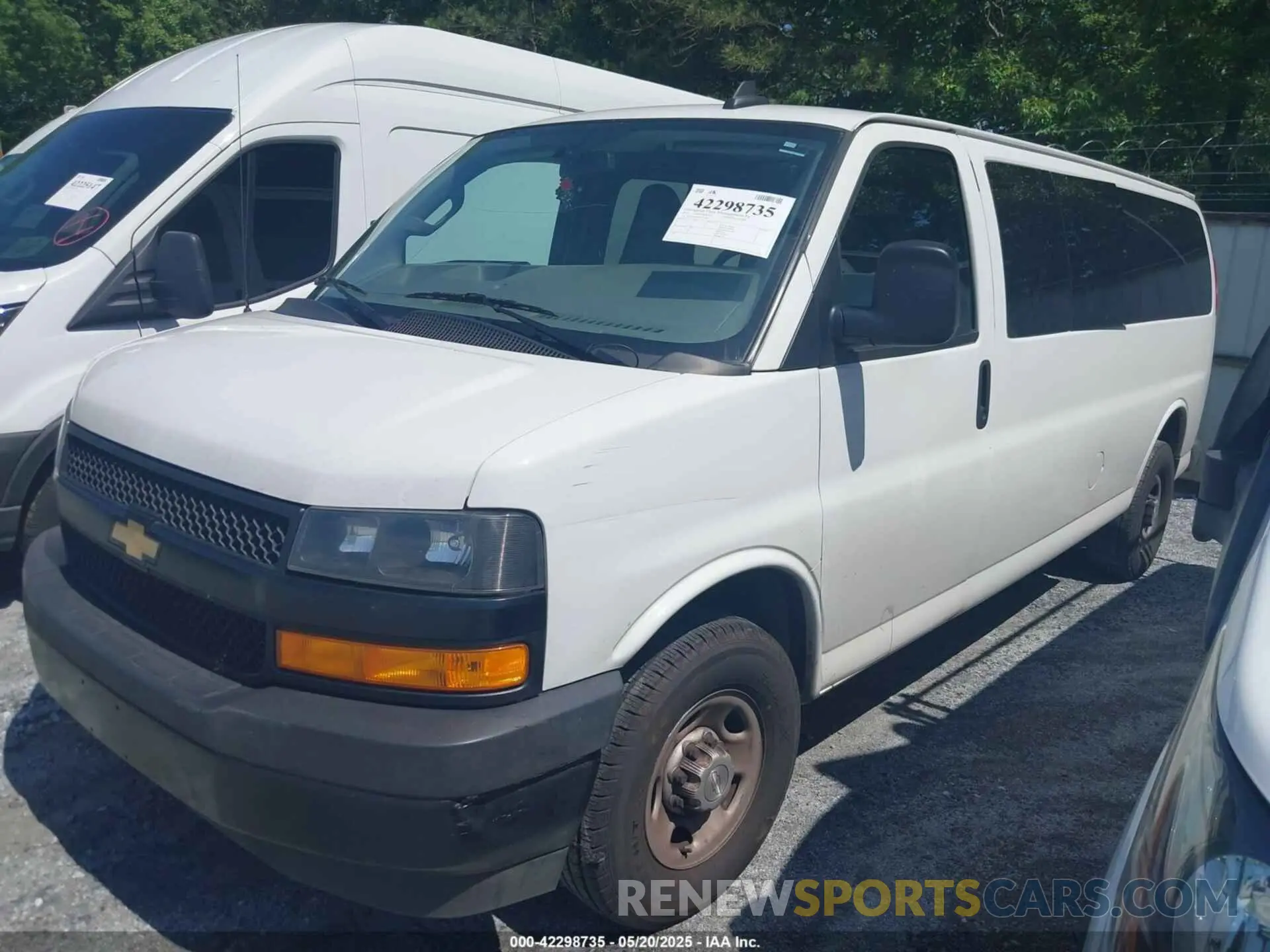 2 Photograph of a damaged car 1GAZGNFP7P1133565 CHEVROLET EXPRESS PASSENGER 2023