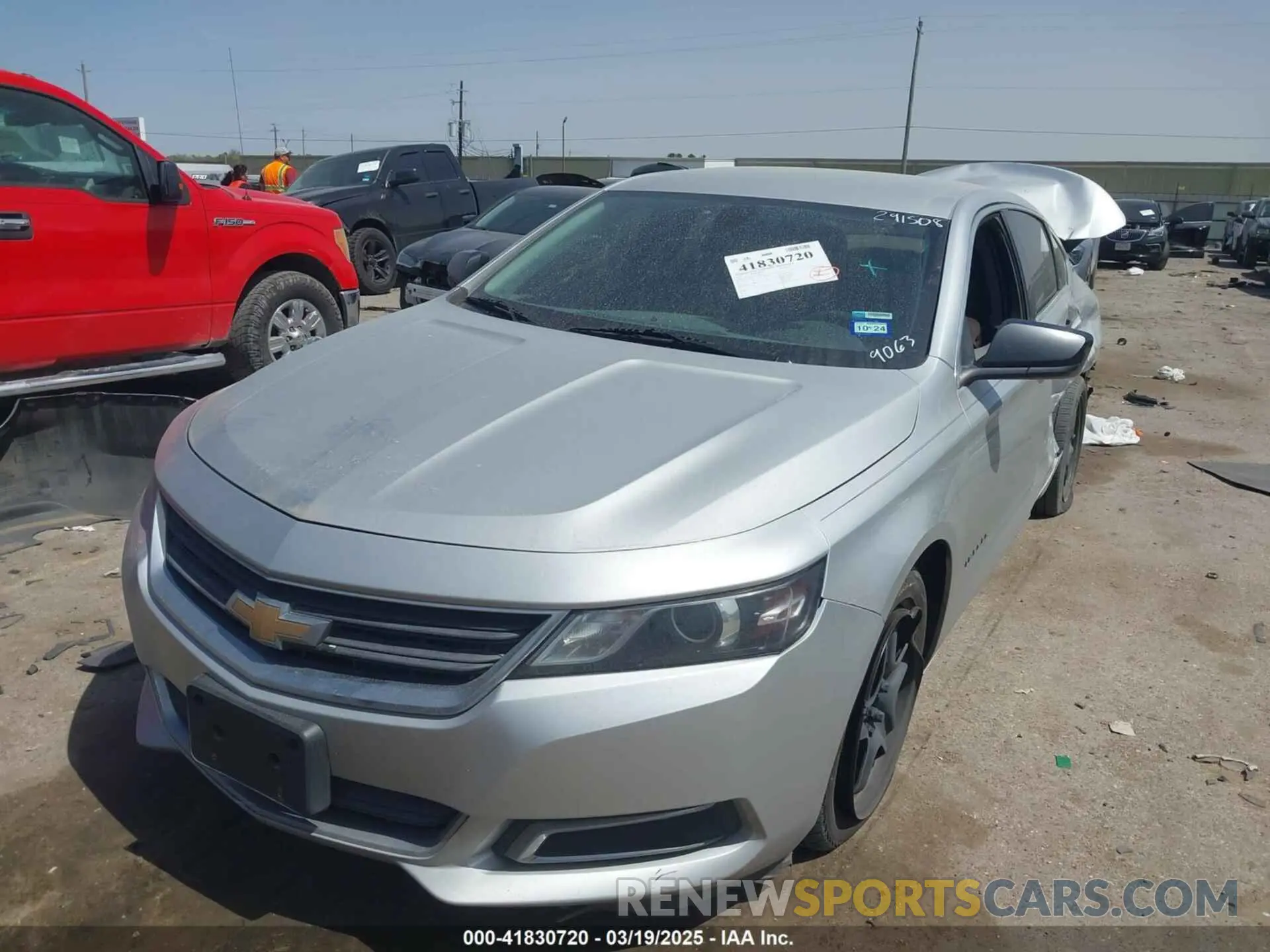 2 Photograph of a damaged car 2G11X5SA3K9129063 CHEVROLET IMPALA 2019