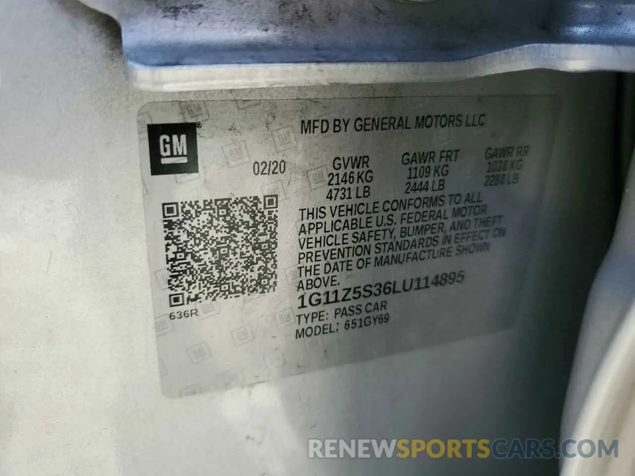 13 Фотография поврежденного автомобиля 1G11Z5S36LU114895 CHEVROLET IMPALA 2020