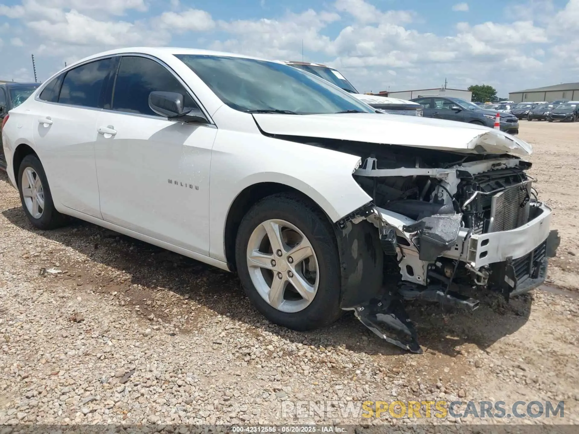 1 Photograph of a damaged car 1G1ZB5ST1KF198733 CHEVROLET MALIBU 2019
