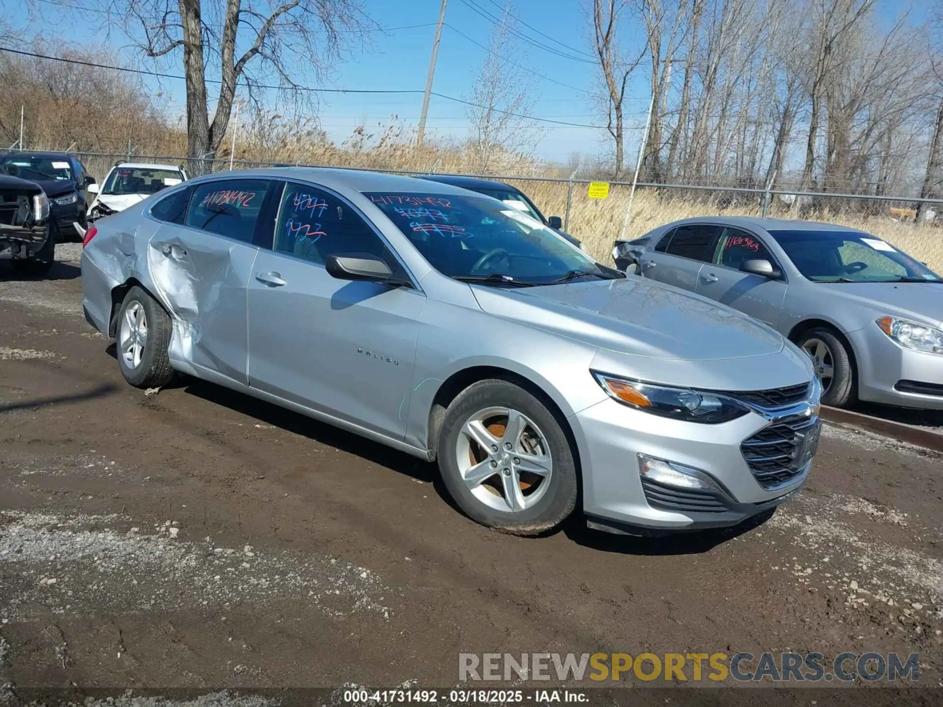 1 Photograph of a damaged car 1G1ZB5ST5KF147591 CHEVROLET MALIBU 2019