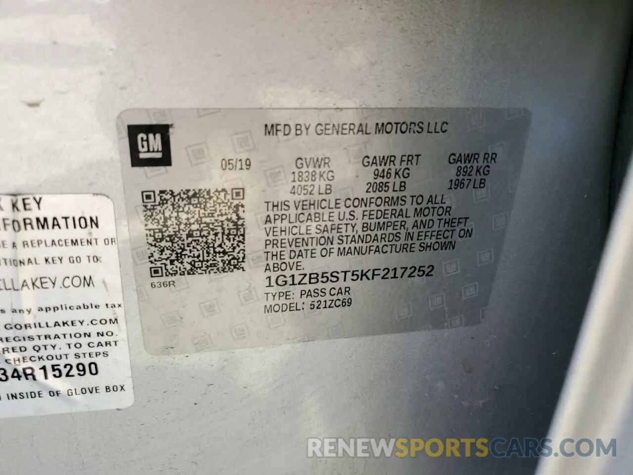 12 Photograph of a damaged car 1G1ZB5ST5KF217252 CHEVROLET MALIBU 2019