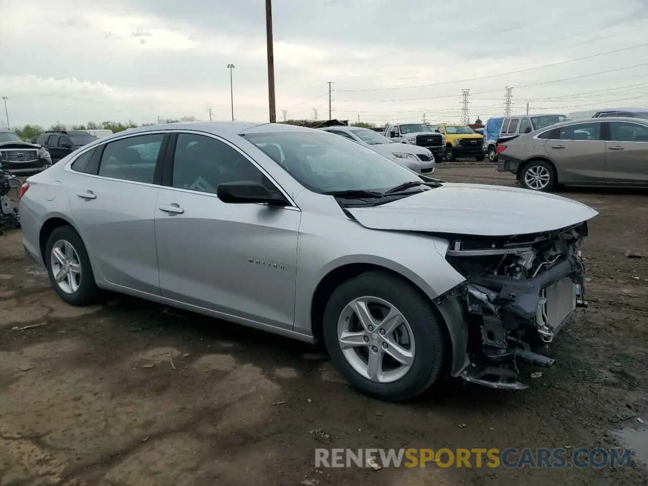 4 Фотография поврежденного автомобиля 1G1ZB5ST8KF185753 CHEVROLET MALIBU 2019