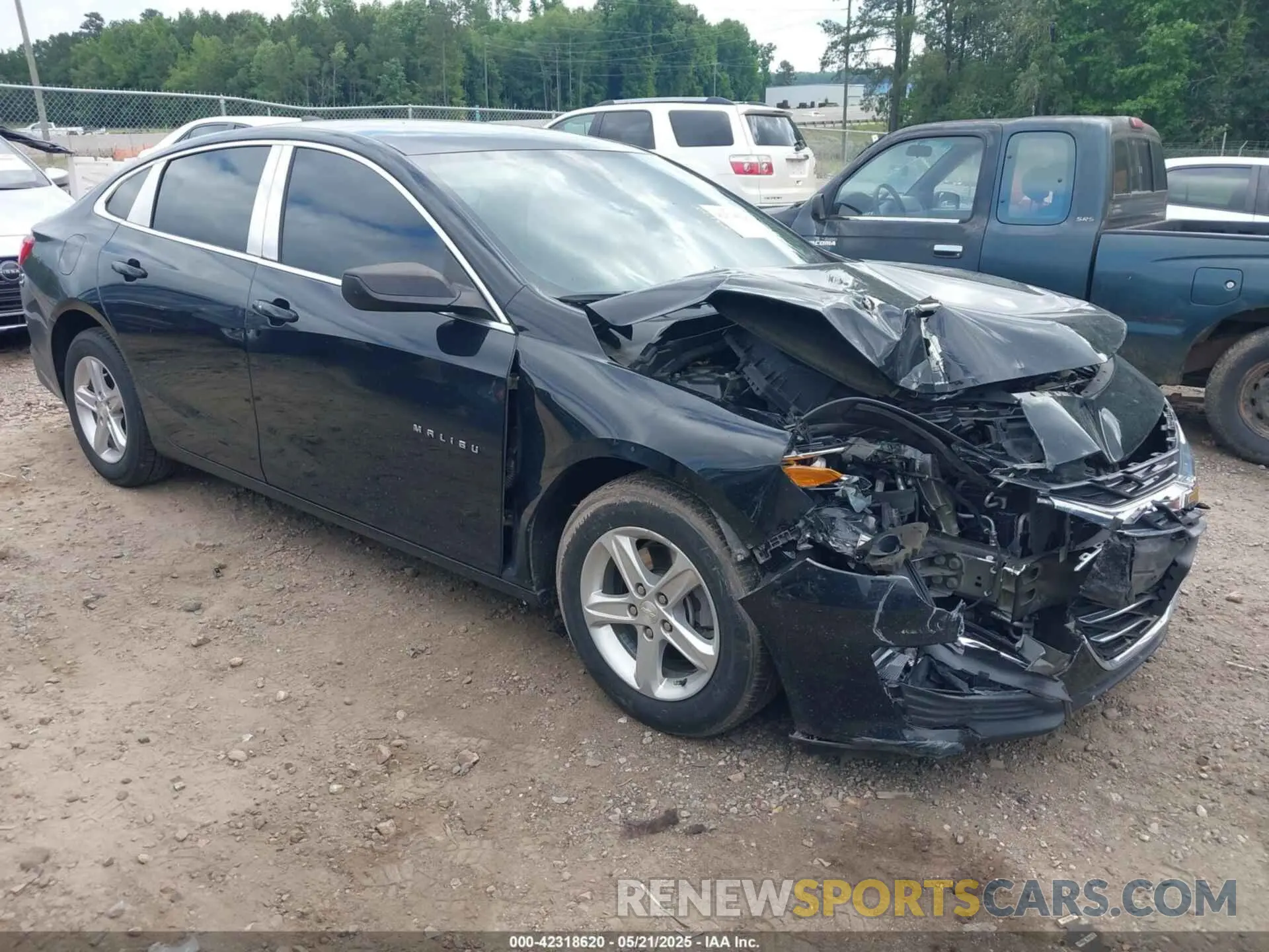 1 Photograph of a damaged car 1G1ZC5ST6KF181875 CHEVROLET MALIBU 2019