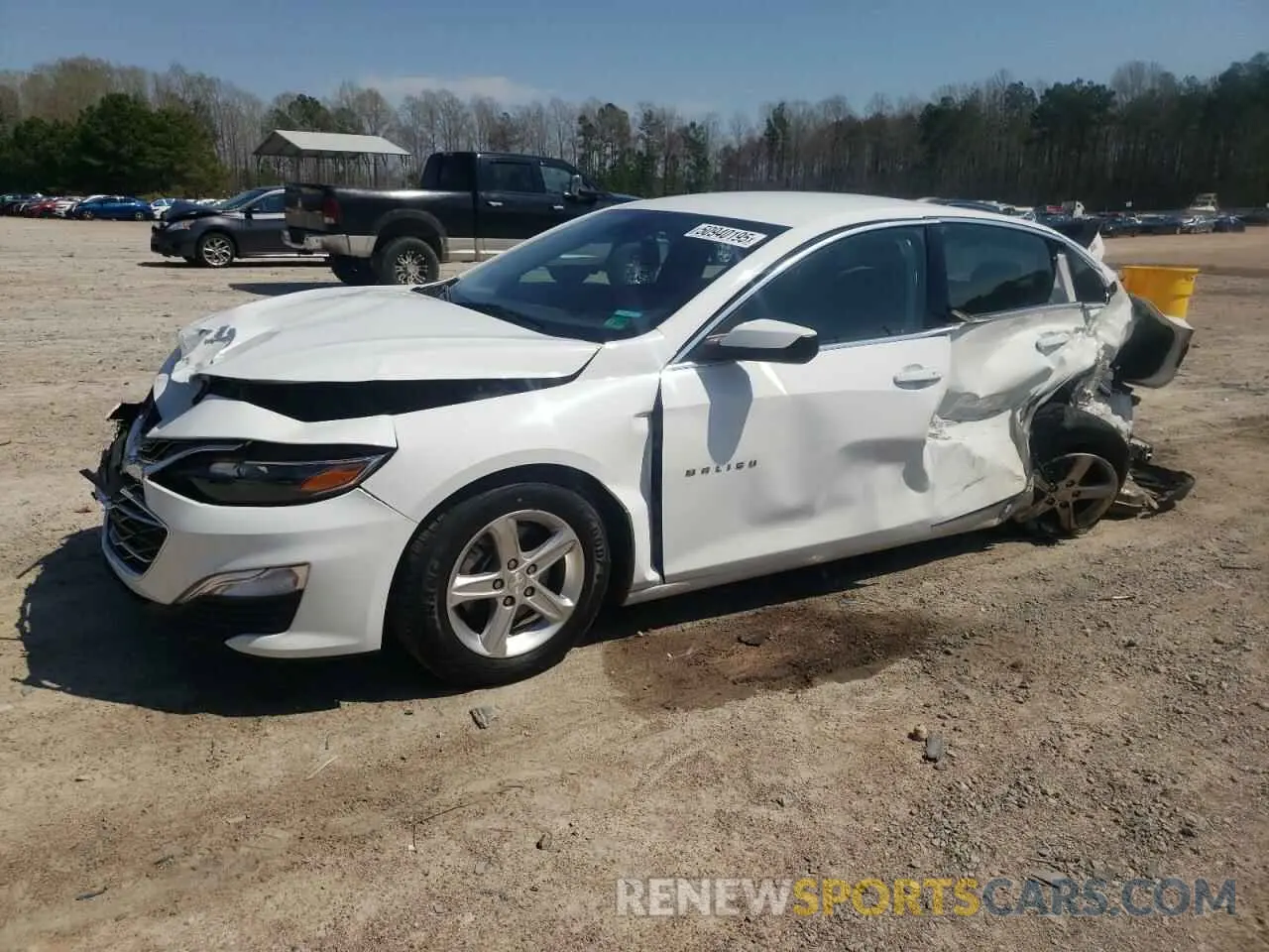 1 Photograph of a damaged car 1G1ZC5ST9KF209135 CHEVROLET MALIBU 2019