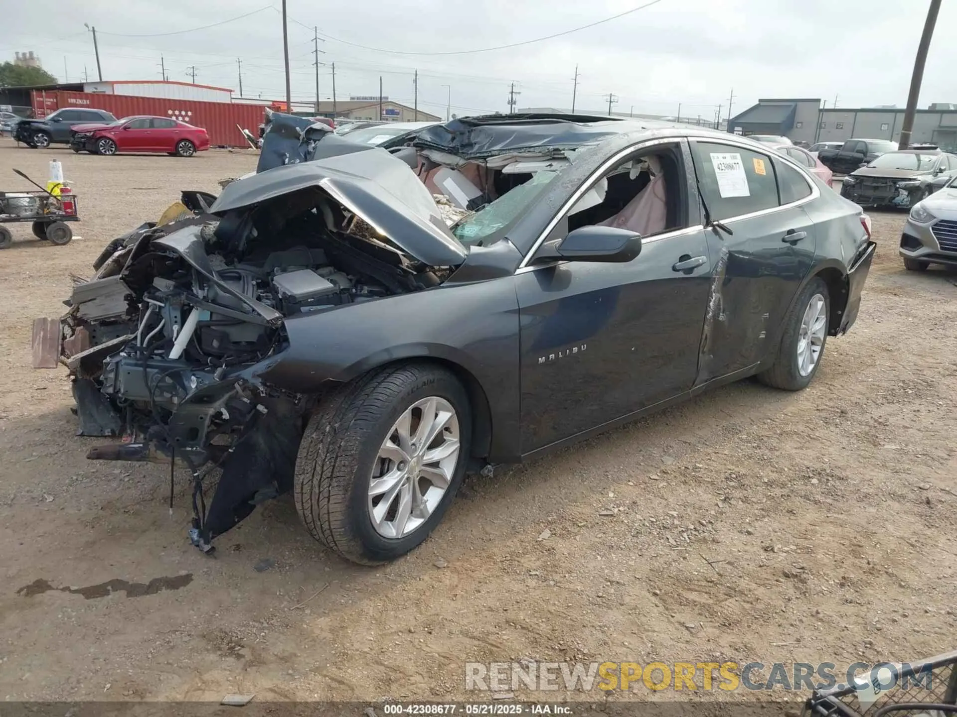 2 Фотография поврежденного автомобиля 1G1ZD5ST0KF142101 CHEVROLET MALIBU 2019