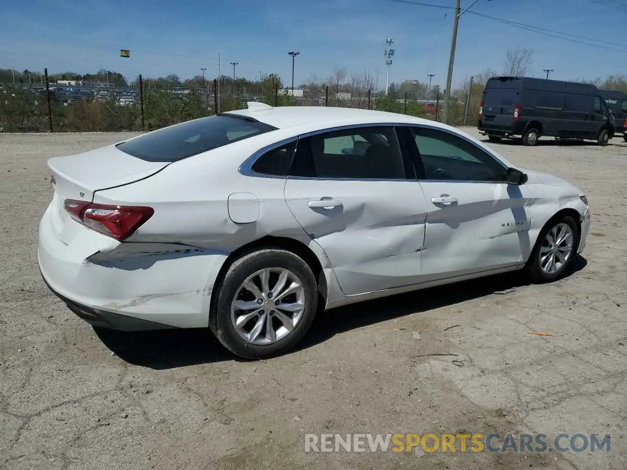 3 Photograph of a damaged car 1G1ZD5ST3KF176310 CHEVROLET MALIBU 2019