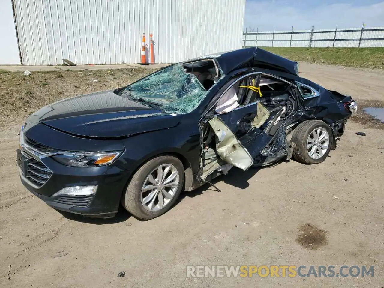 1 Photograph of a damaged car 1G1ZD5ST6KF158433 CHEVROLET MALIBU 2019