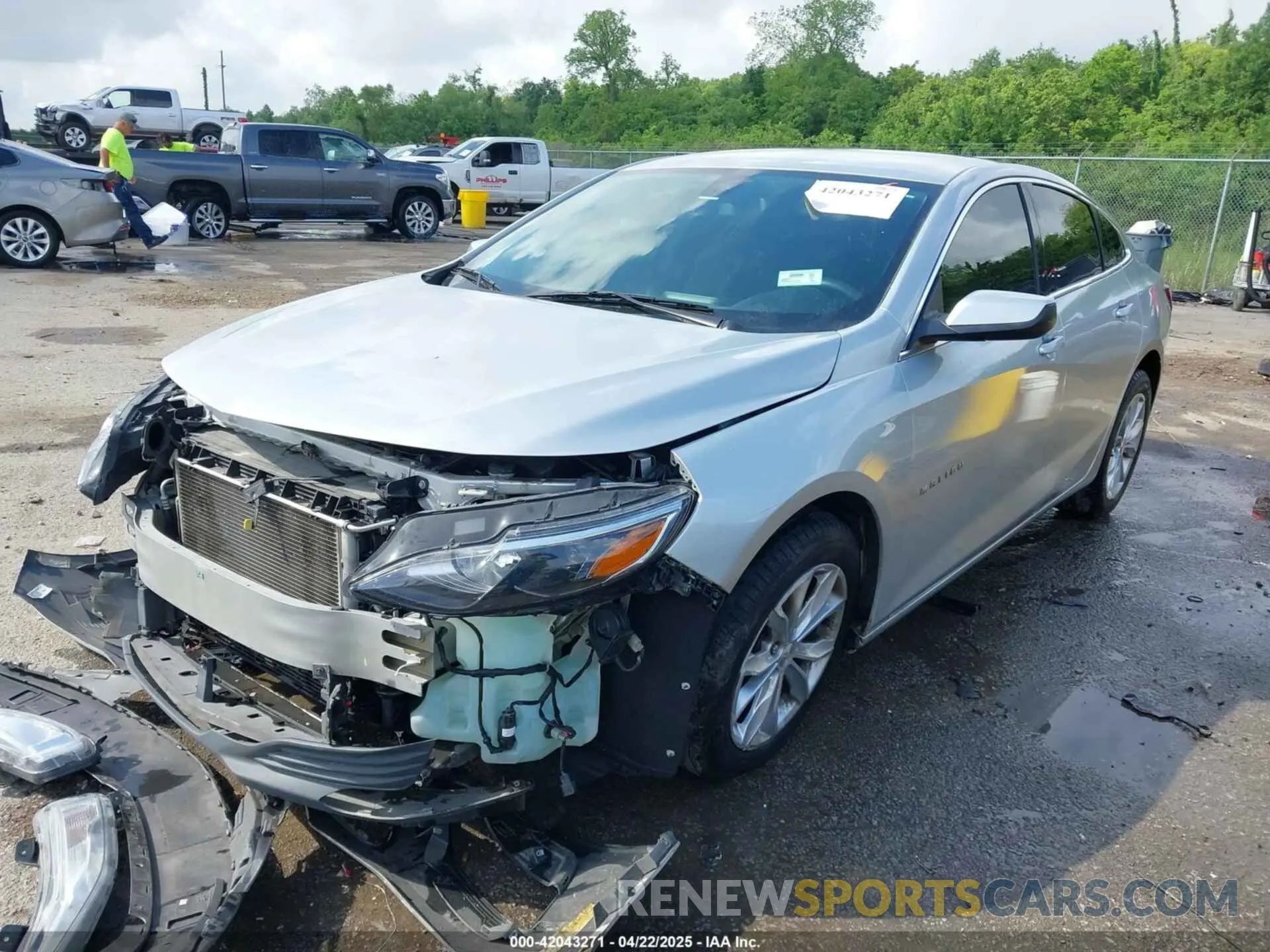 2 Photograph of a damaged car 1G1ZD5ST7KF157212 CHEVROLET MALIBU 2019