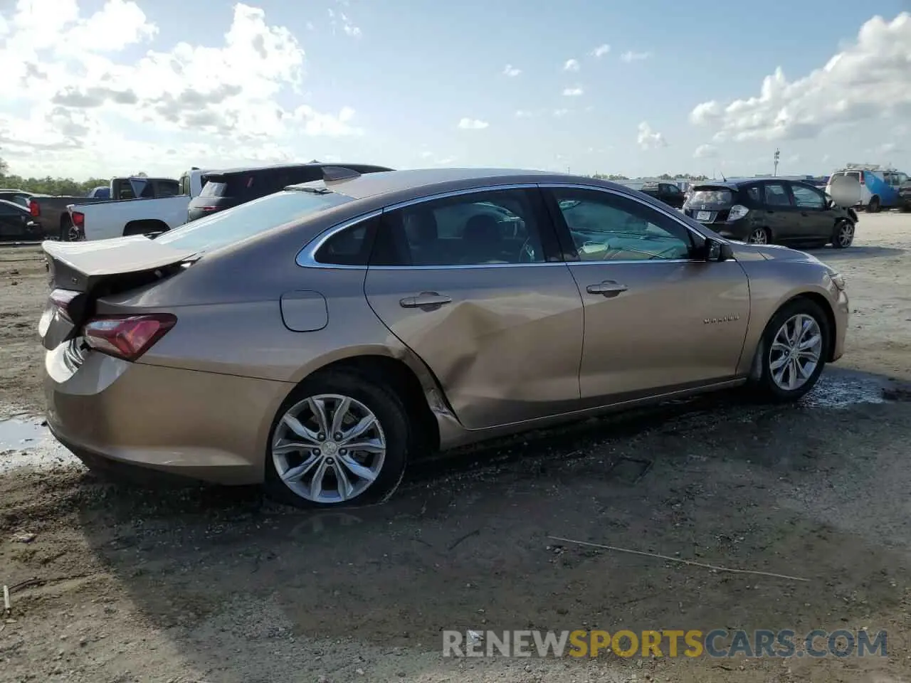 3 Photograph of a damaged car 1G1ZD5ST9KF136460 CHEVROLET MALIBU 2019