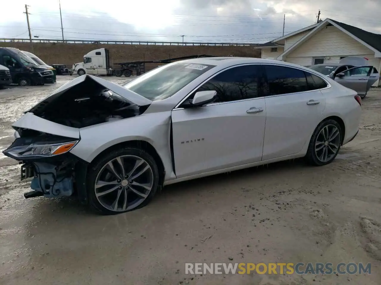 1 Photograph of a damaged car 1G1ZE5SX3KF201481 CHEVROLET MALIBU 2019