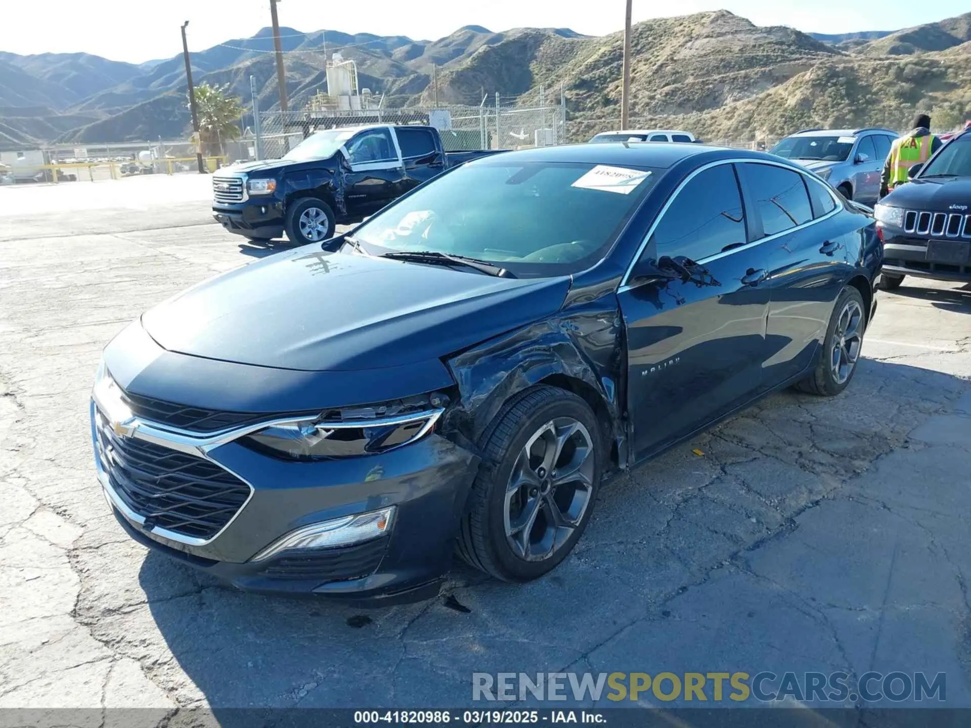 2 Photograph of a damaged car 1G1ZG5ST7KF212278 CHEVROLET MALIBU 2019