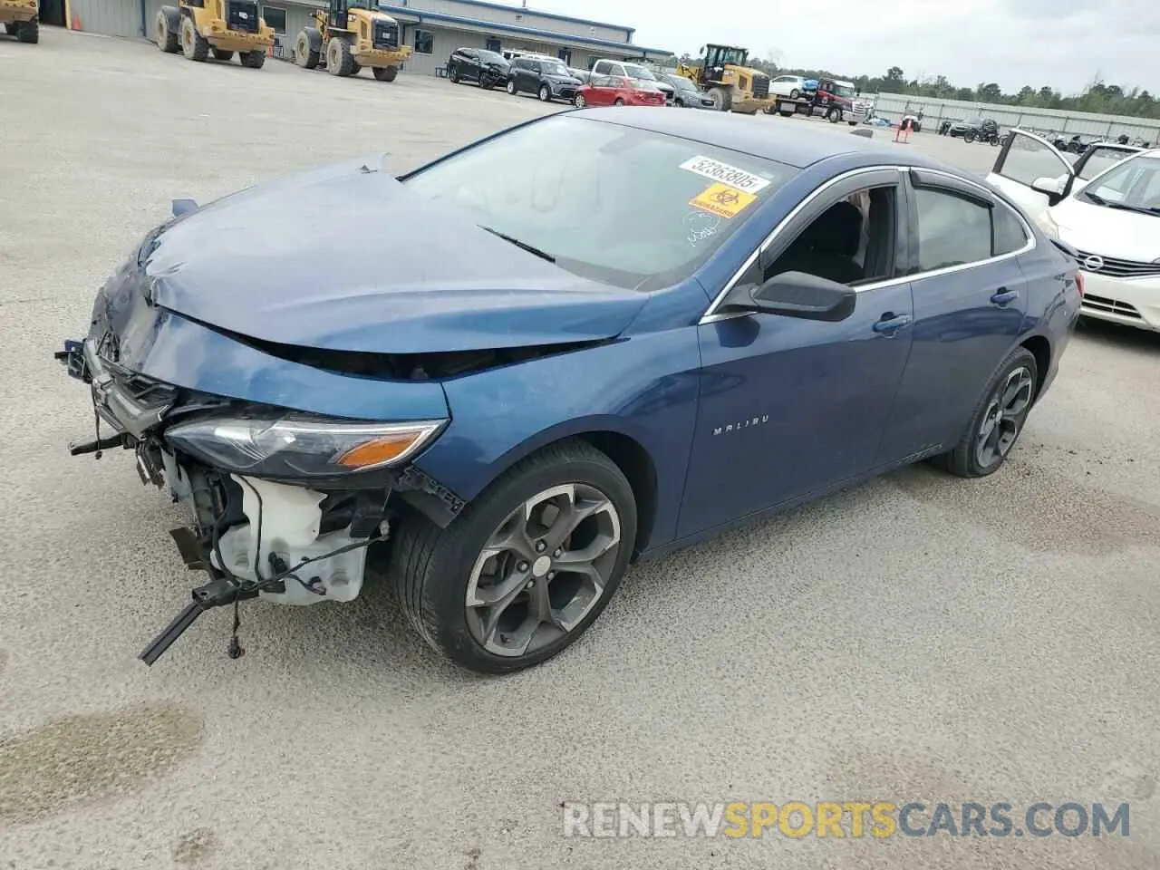1 Photograph of a damaged car 1G1ZG5STXKF171354 CHEVROLET MALIBU 2019