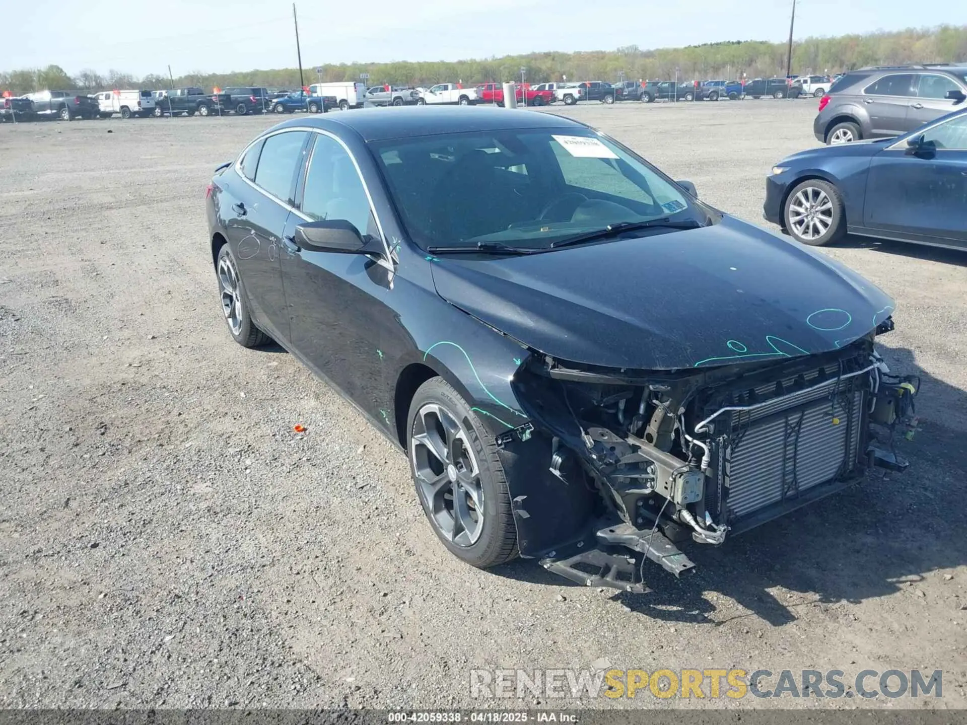 1 Photograph of a damaged car 1G1ZG5STXKF180197 CHEVROLET MALIBU 2019