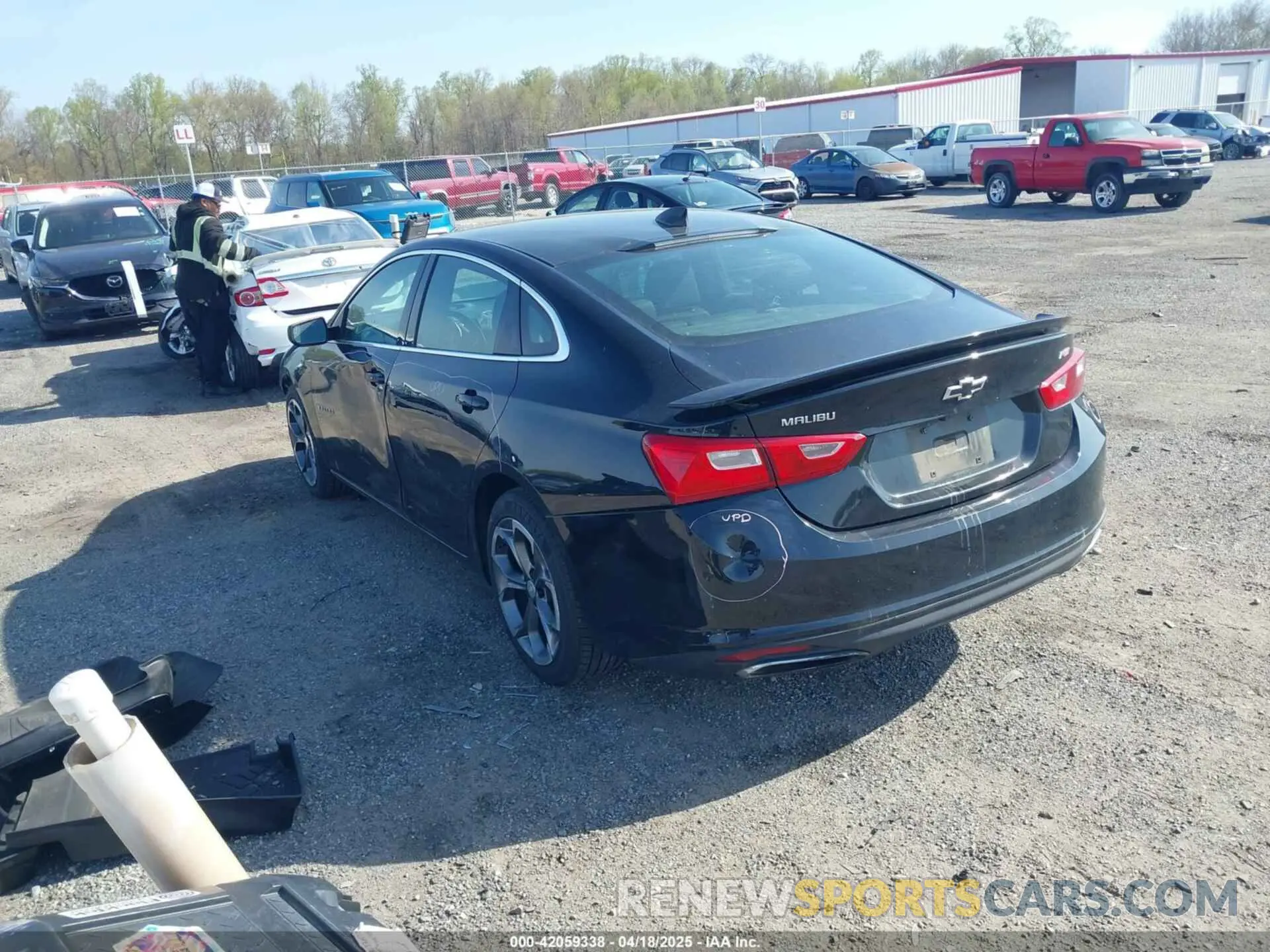 3 Photograph of a damaged car 1G1ZG5STXKF180197 CHEVROLET MALIBU 2019