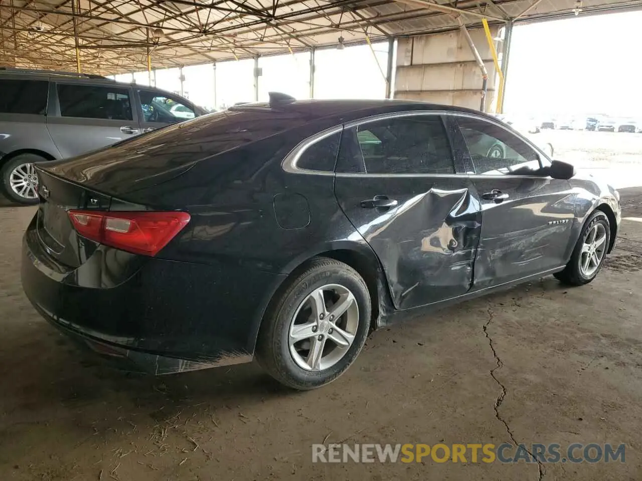 3 Photograph of a damaged car 1G1ZB5ST0LF002153 CHEVROLET MALIBU 2020