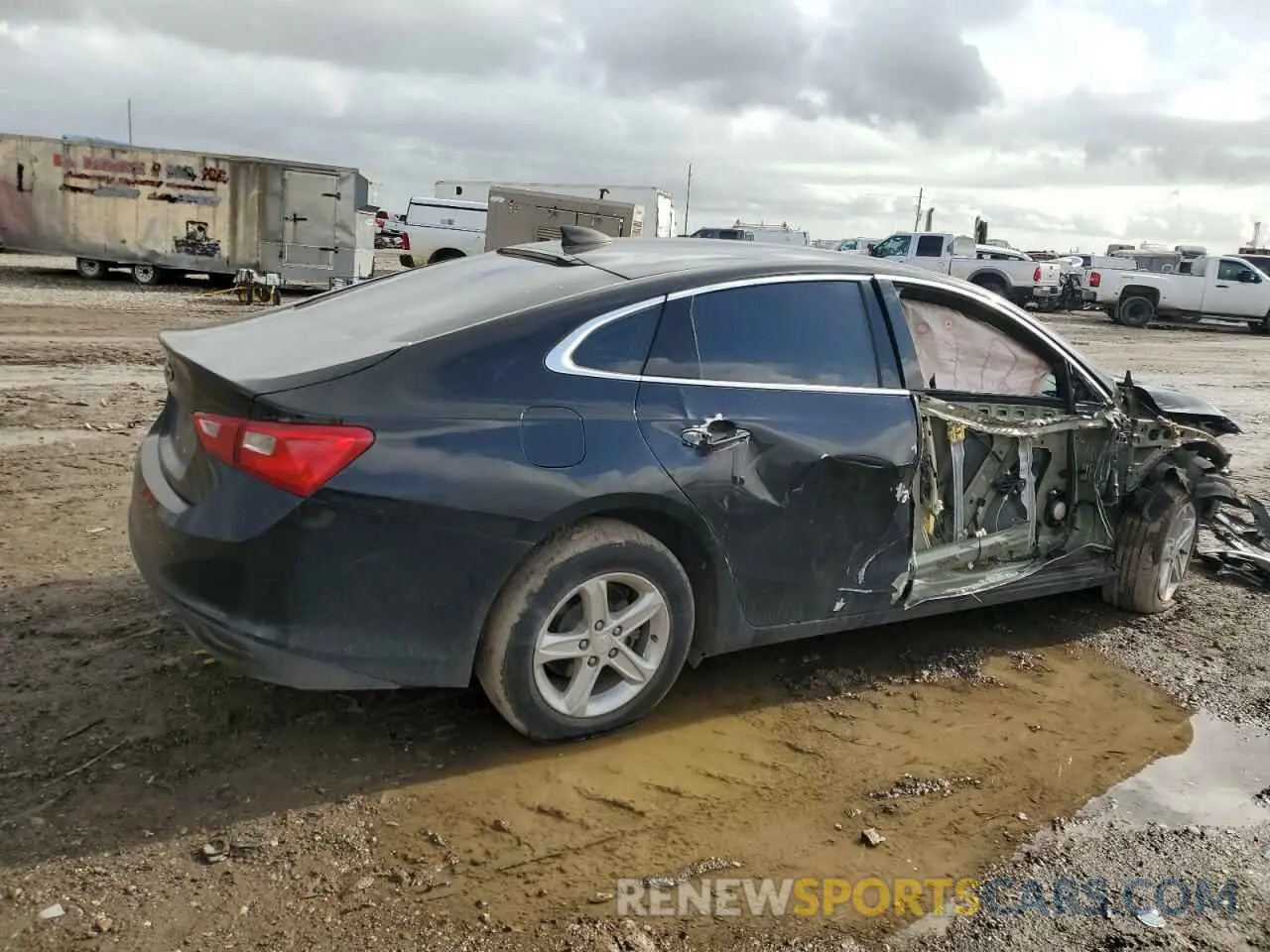 3 Photograph of a damaged car 1G1ZB5ST0LF137536 CHEVROLET MALIBU 2020