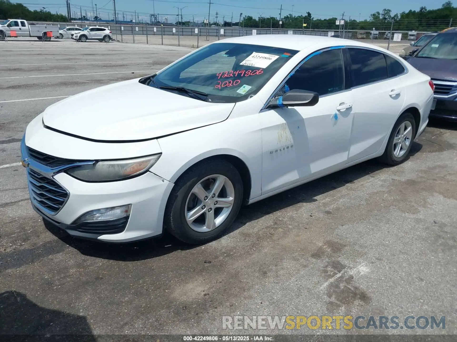 2 Photograph of a damaged car 1G1ZB5ST4LF106533 CHEVROLET MALIBU 2020